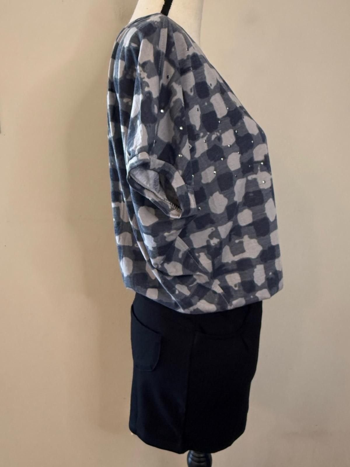 Other Vero Moda mini dress gray checker top black skirt pockets XS Size XS / US 0-2 / IT 36-38 - 2 Thumbnail