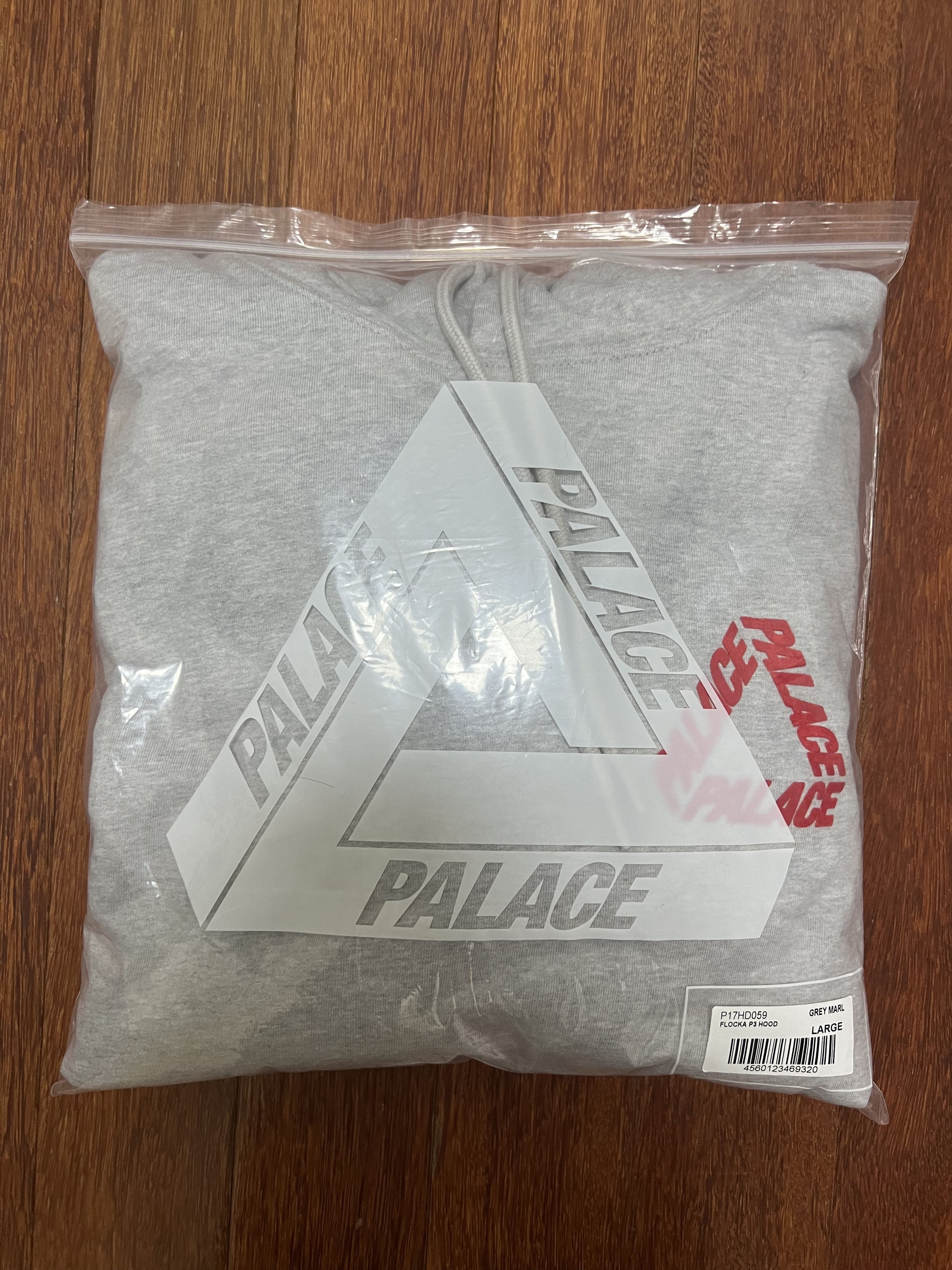 Palace 💚 2019 Palace Flocka P3 Hoodie Grey Marl Large NEW Size US L / EU 52-54 / 3 - 10 Thumbnail