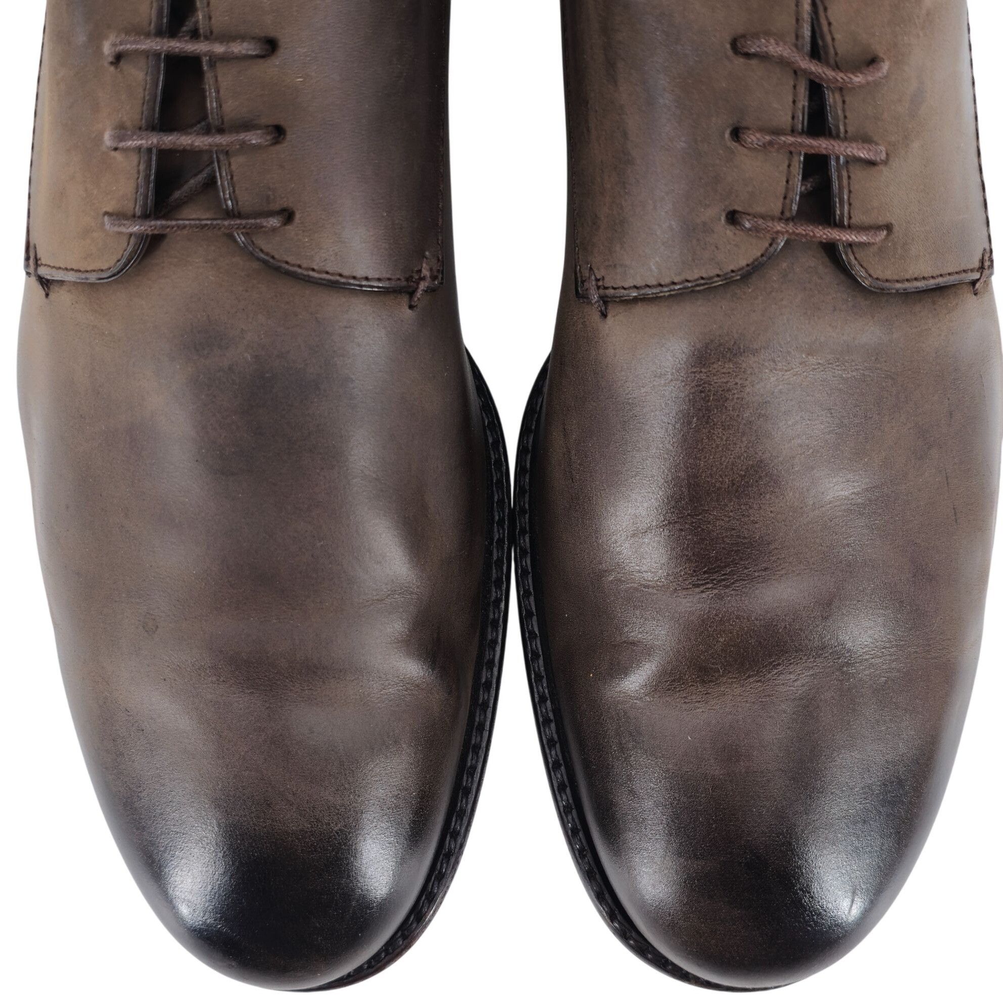 Bally Bally Switzerland Burnished Brown Leather Dress Shoes Men 12 Size US 12 / EU 45 - 2 Thumbnail