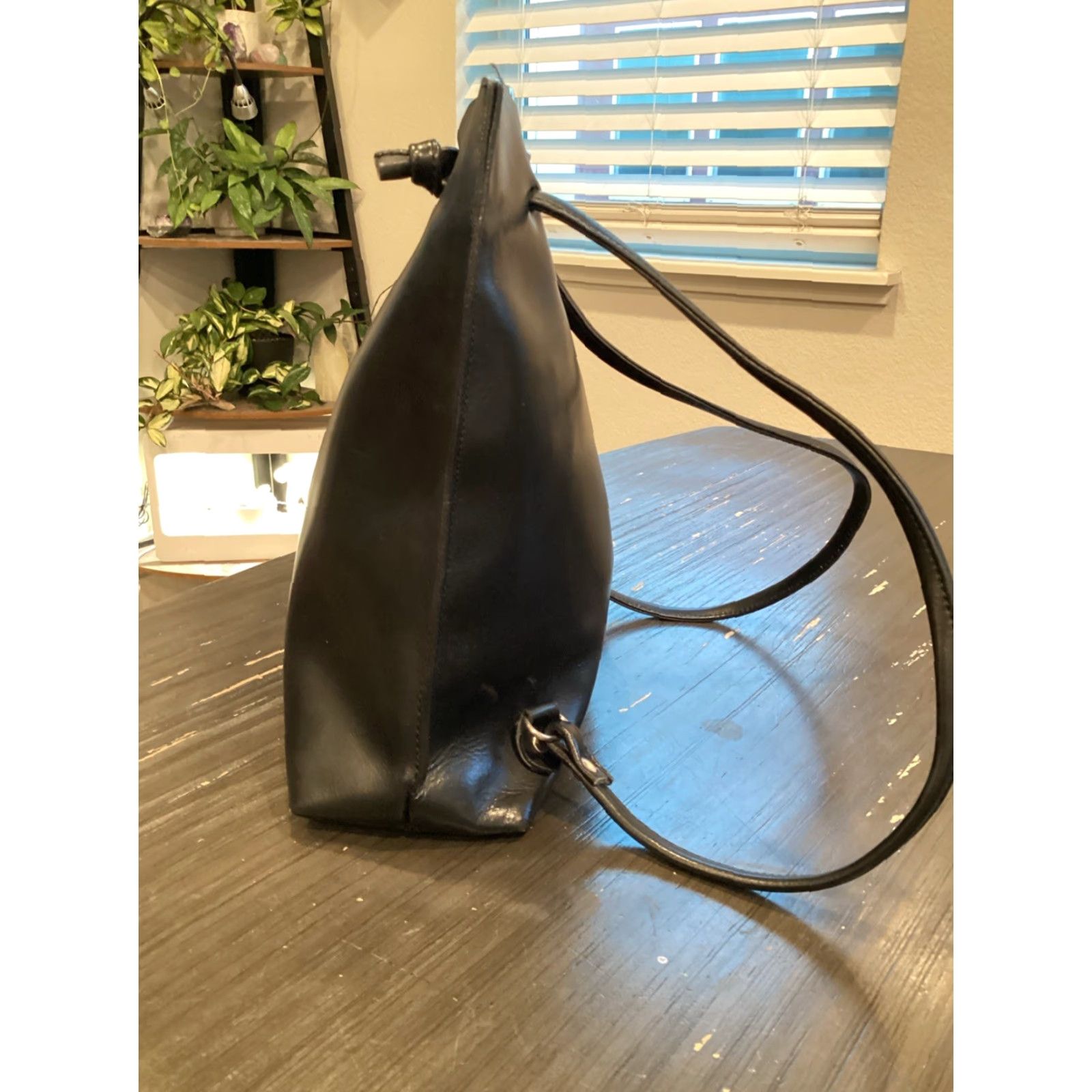 Tiffany & Co. TIFFANY & CO. Large Black Leather Shoulder Bag - Backpack/Purse, Designer Women's аксессуар Size ONE SIZE - 3 Thumbnail