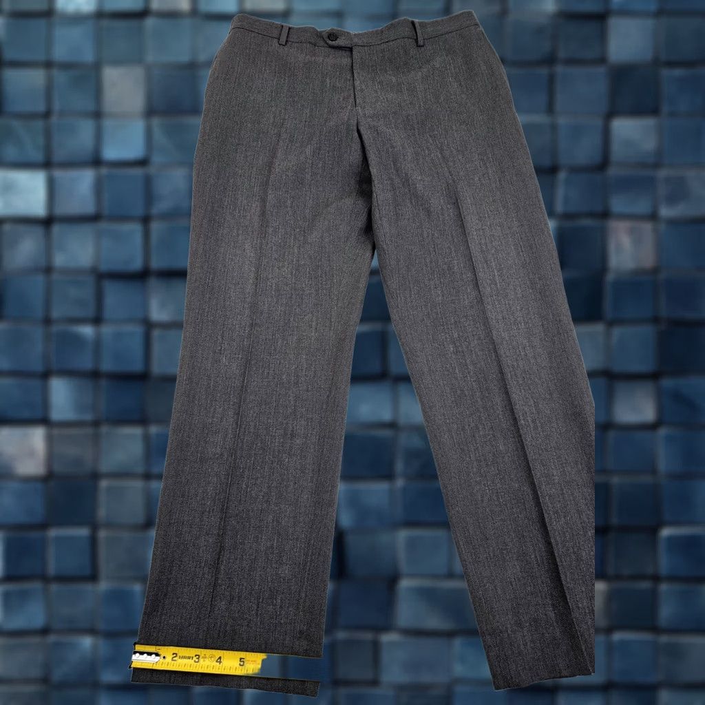 Joseph Joseph & Feiss Pant Dress Wool Flat Front 36 (Fits 36x30.5) Heather Gray EUC Men Size US 36 / EU 52 - 1 Thumbnail