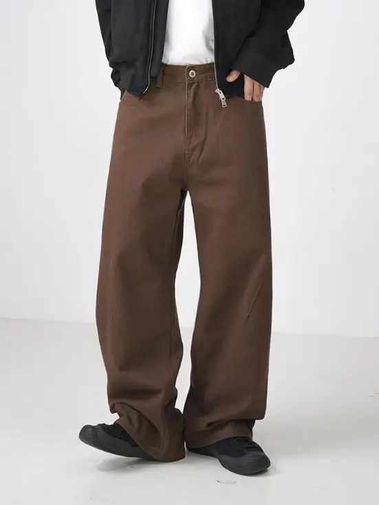 Japanese Brand Hazuki x Aoki Brown Vintage Straight Cargo Casual Jeans Size US 32 / EU 48 - 4 Thumbnail
