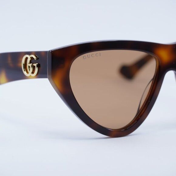 Gucci Gucci GG1333S 002 Sunglasses Havana Cat Eye Frame, Brown Size ONE SIZE - 6 Thumbnail