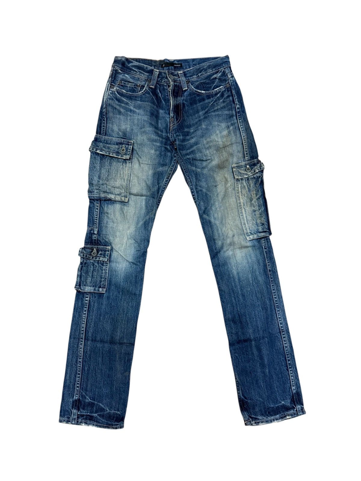 Johnbull Vintage JOHNBULL Denim Cargo Pants 7 Pockets / Streetwear Size US 28 / EU 44 - 1 Thumbnail