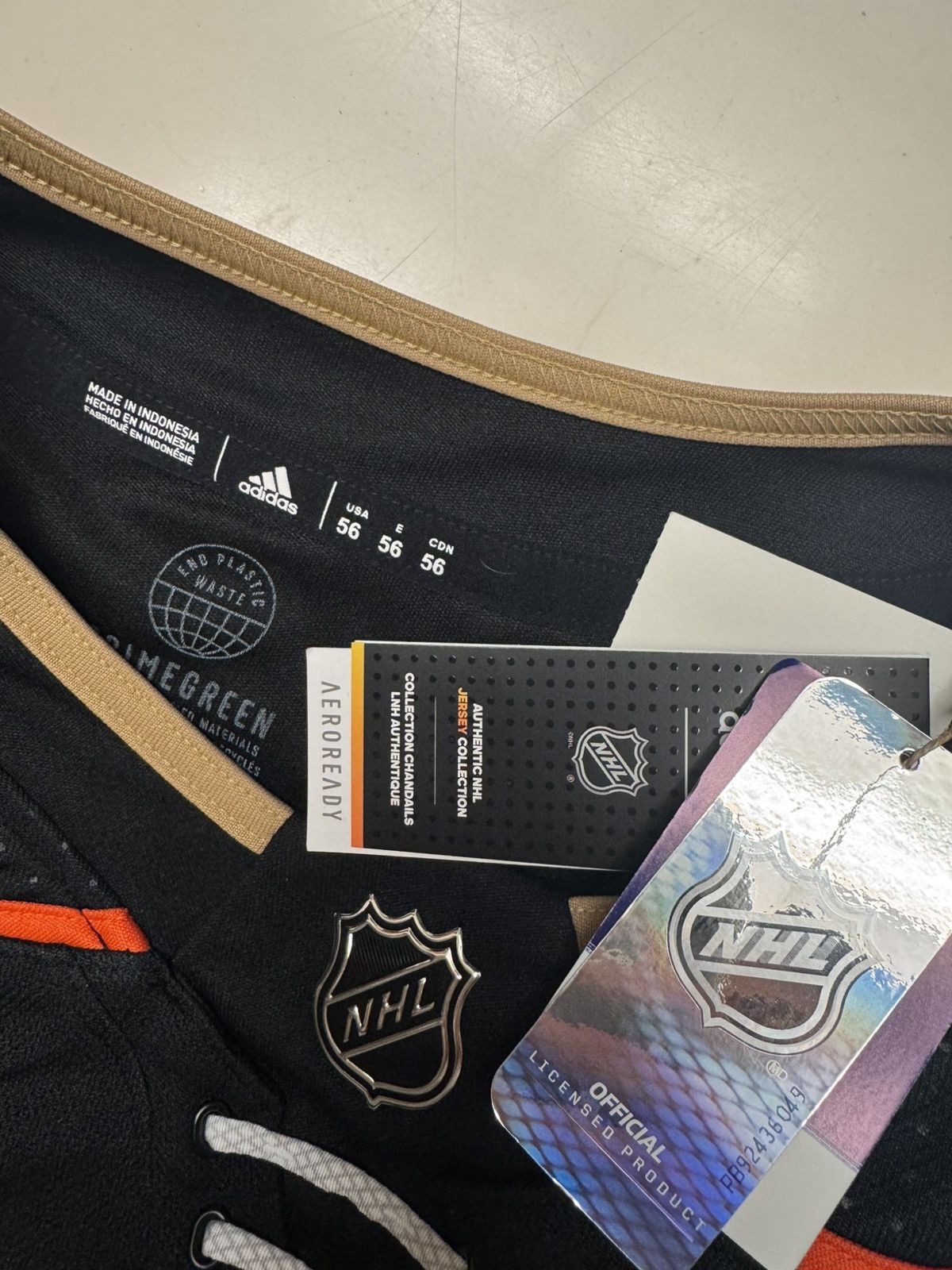 Adidas Anaheim Ducks Trevor Zegras Jersey Size US XL / EU 56 / 4 - 4 Thumbnail