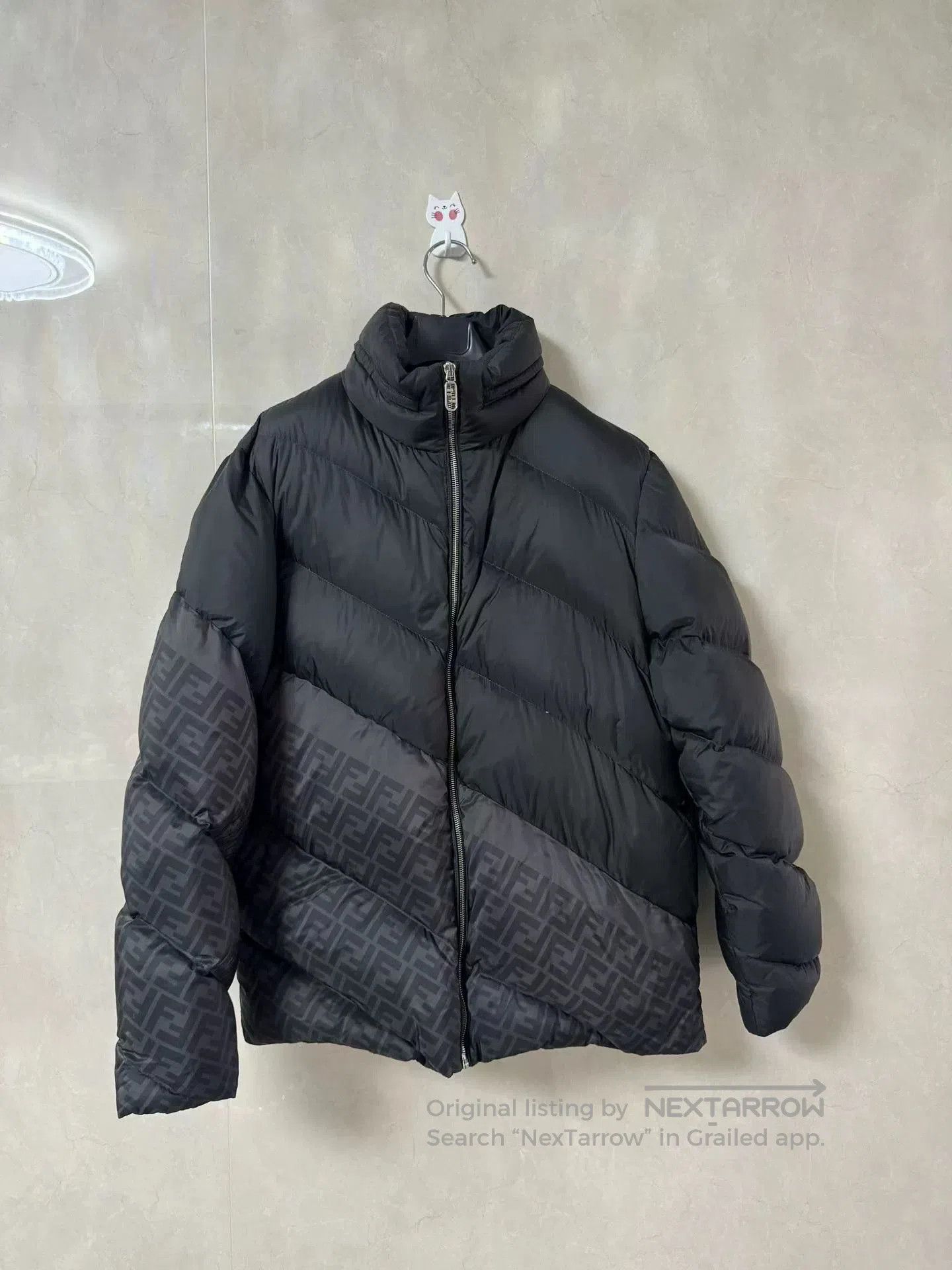 Fendi Colorblock High Neck Zip Jacket.