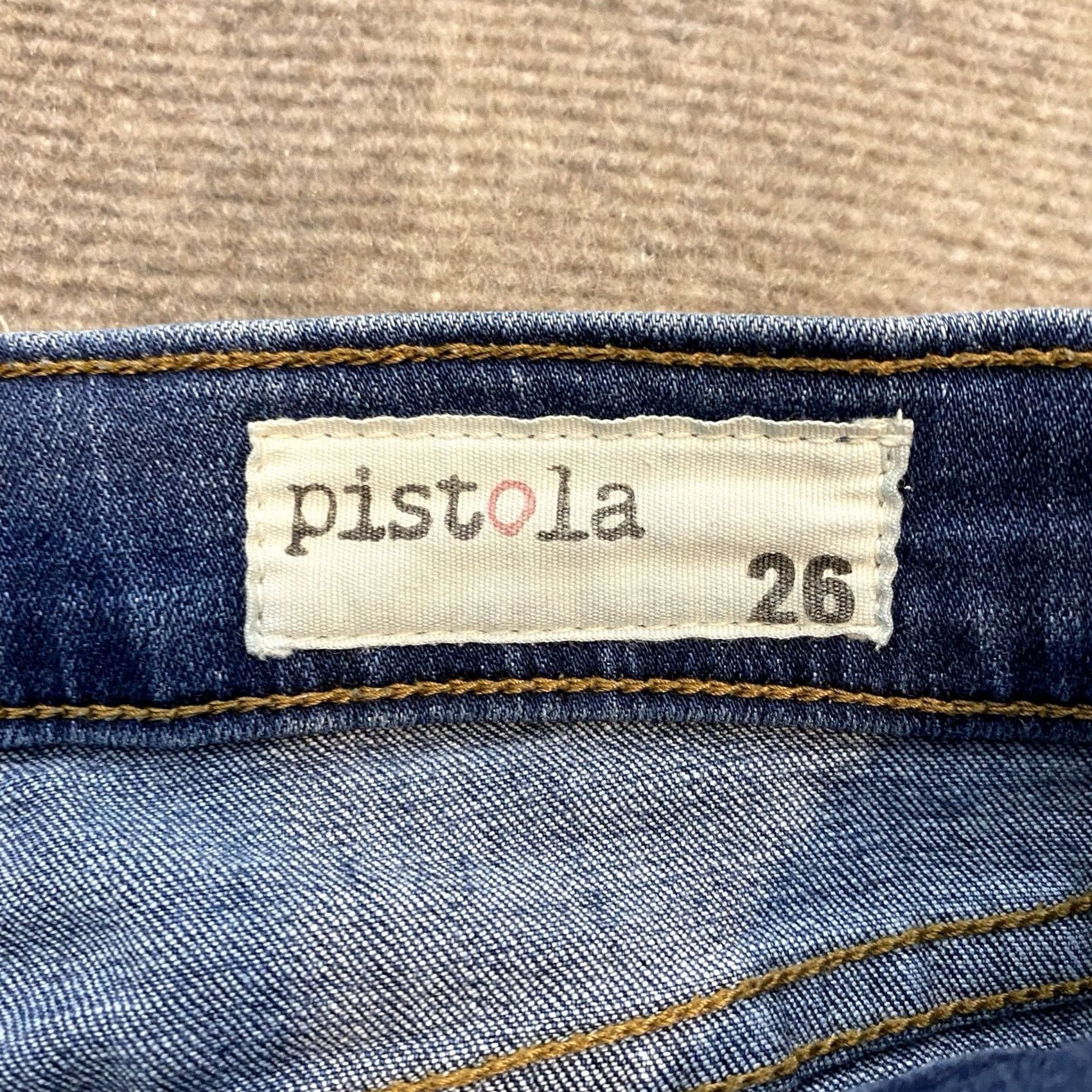 Pistola Pistola Jeans Womens 26 Medium Wash Distressed Ankle Zip Hem Stretch Pants Shirt? Size 26" / US 2 / IT 38 - 5 Thumbnail