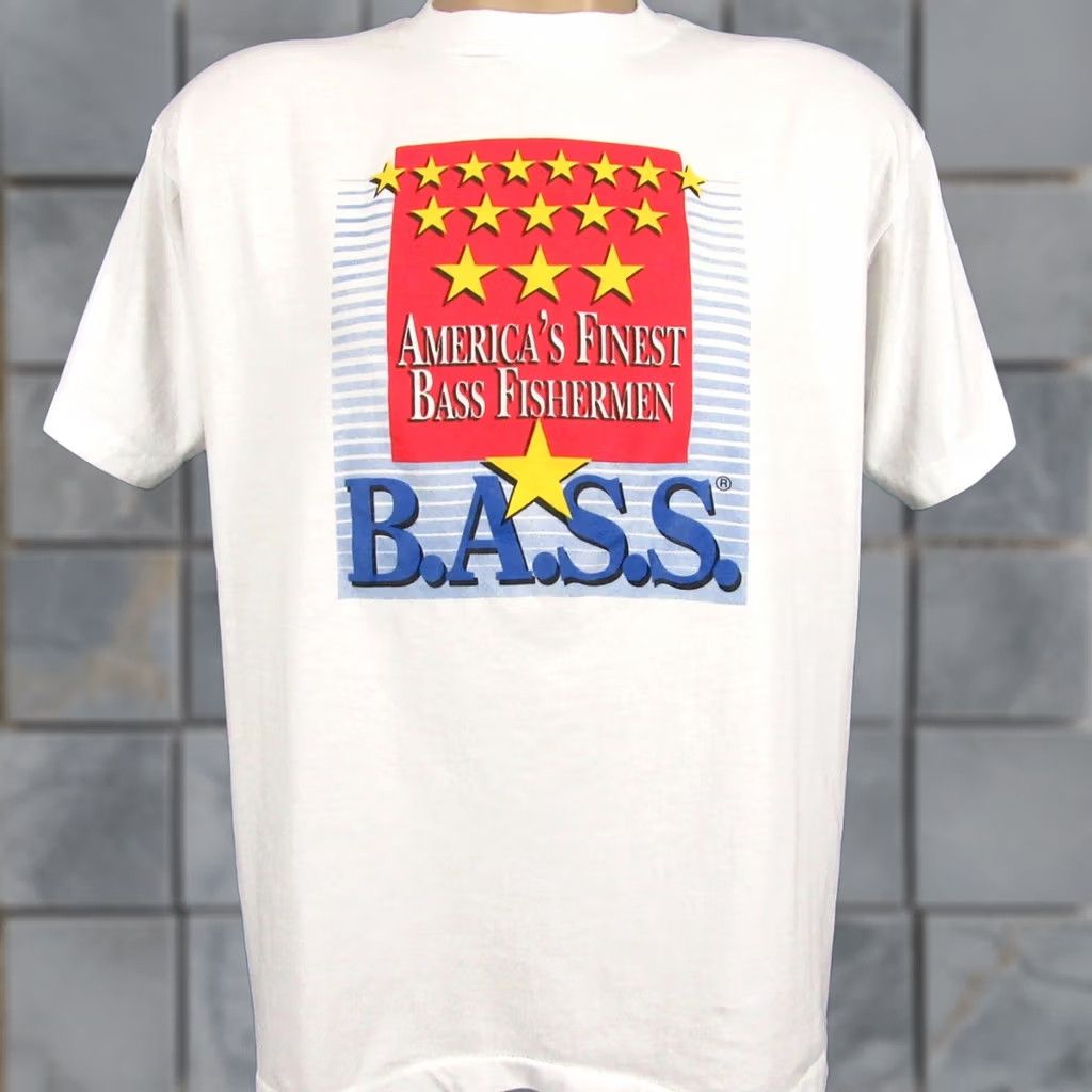 Vintage VINTAGE 90s AMERICA’S FINEST BASS FISHERMAN T-Shirt LARGE fishing single stitch Men Size US L / EU 52-54 / 3 - 1 Thumbnail