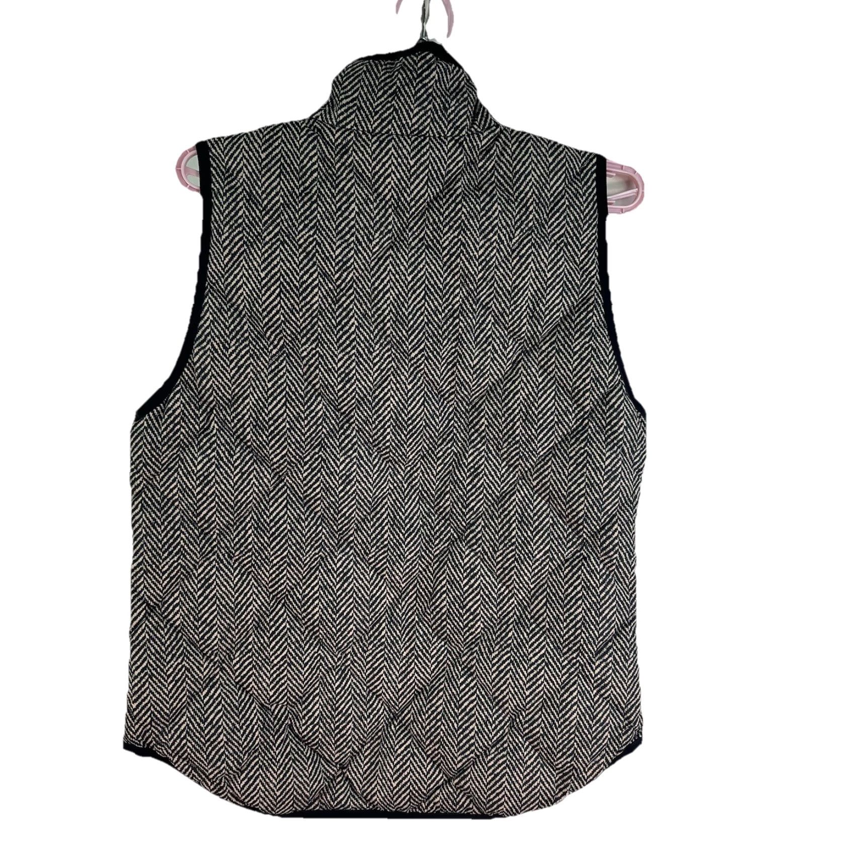 J.Crew J. Crew Herringbone Down Puffer Vest Women’s S Grey Puffer Jacket Vest Women S Grey Size S / US 4 / IT 40 - 7 Thumbnail