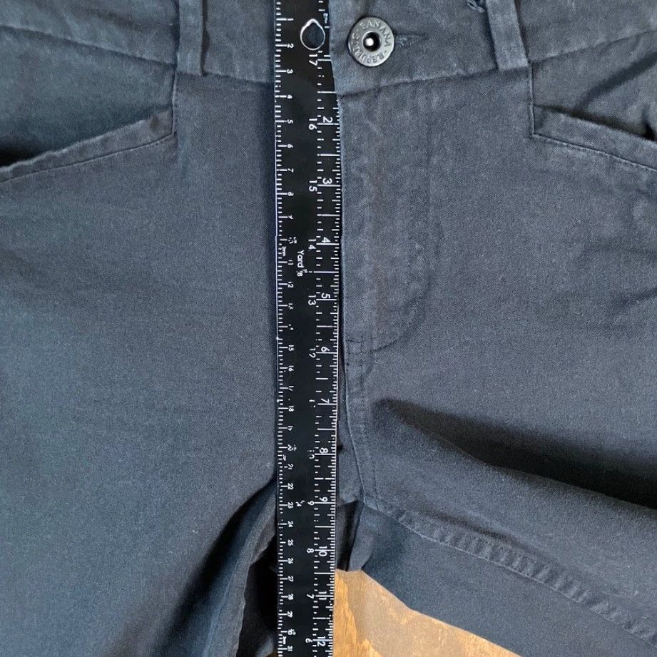 Banana Republic Banana Republic Womens Pants Black Mid Rise Chino Crop Stretch 8 Size 30" / US 8 / IT 44 - 7 Thumbnail