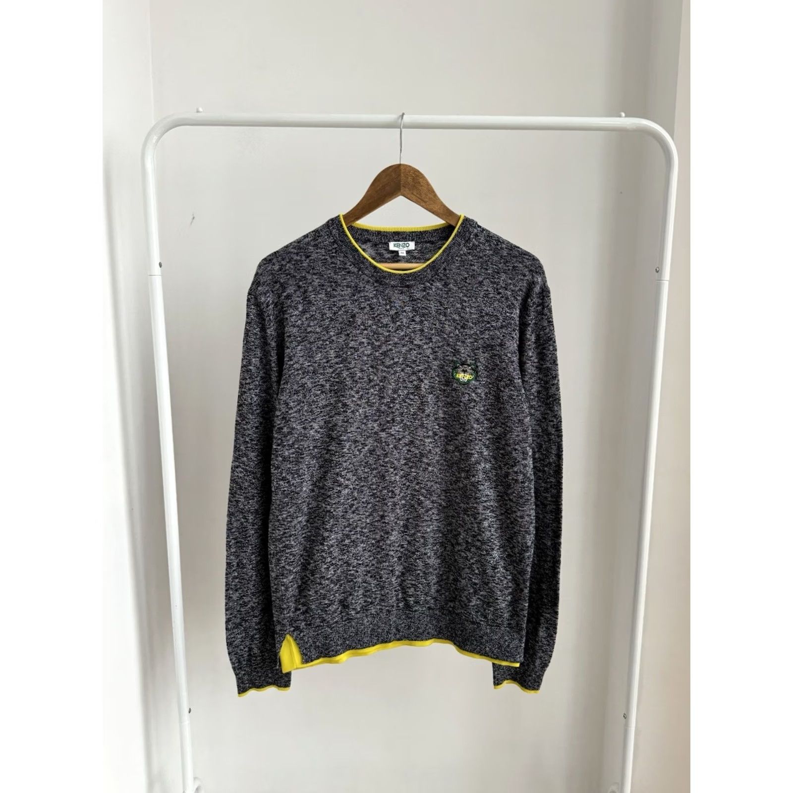 Kenzo KENZO PARIS Crew Neck Pullover Gray Sweatshirt Embroidered Logo Men M Vintage Size US M / EU 48-50 / 2 - 5 Thumbnail