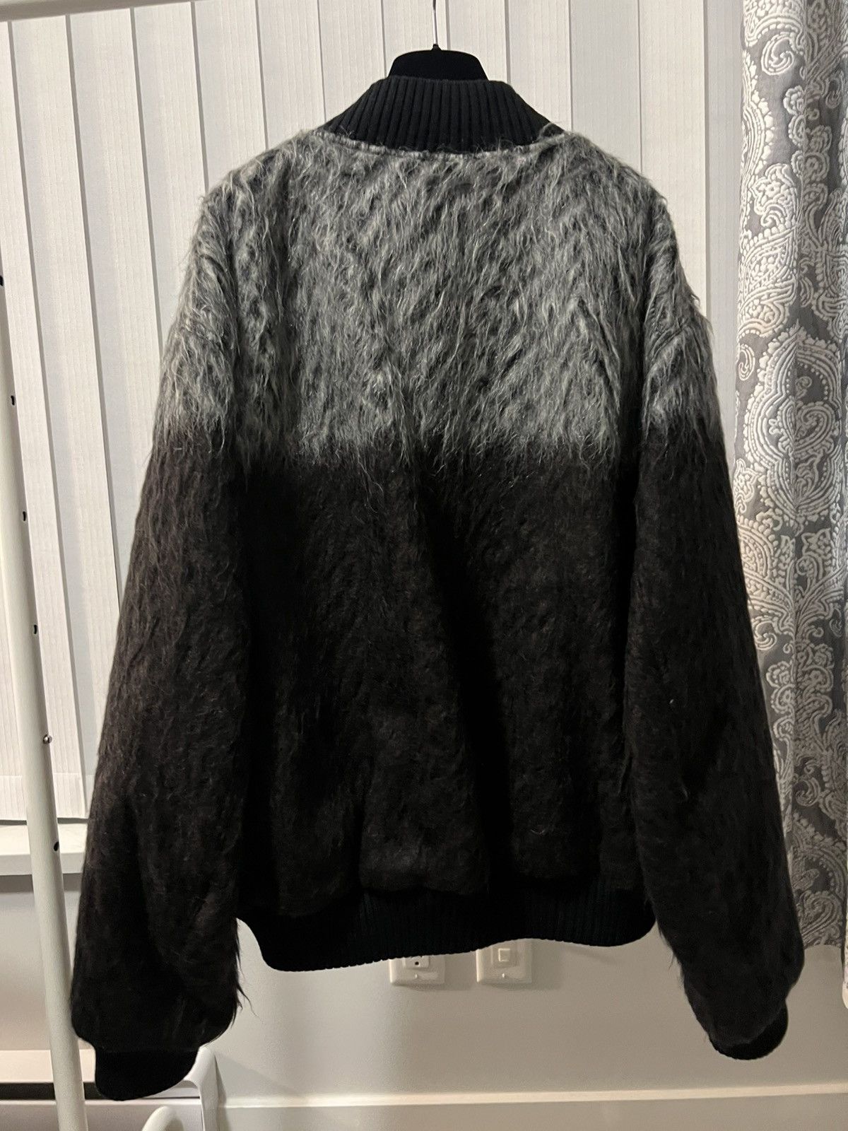 Dries Van Noten 24AW Brushed Mohair Verso Tris Bomber Jacket Size US L / EU 52-54 / 3 - 2 Thumbnail