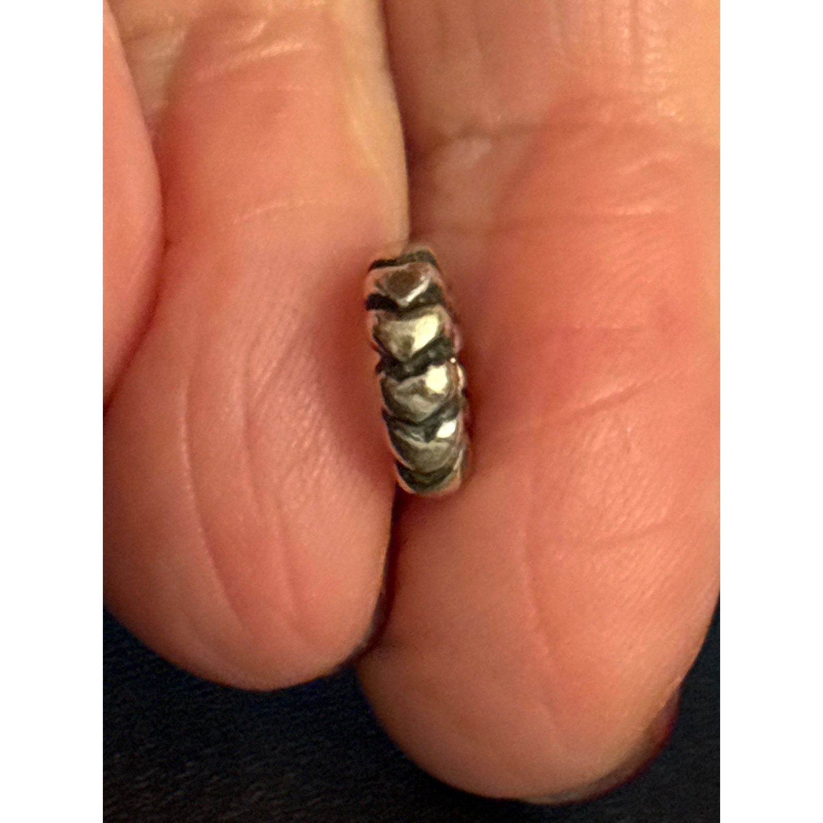 pandora Pandora Sterling Silver Heart Spacer Charm Size ONE SIZE - 8 Thumbnail