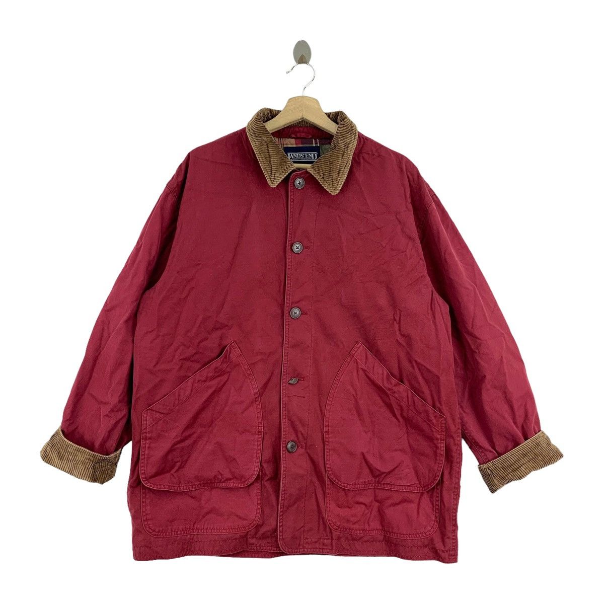 Lands' End Vintage LAND’S END Casual Workwear Chore Jacket Size US XL / EU 56 / 4 - 1 Thumbnail