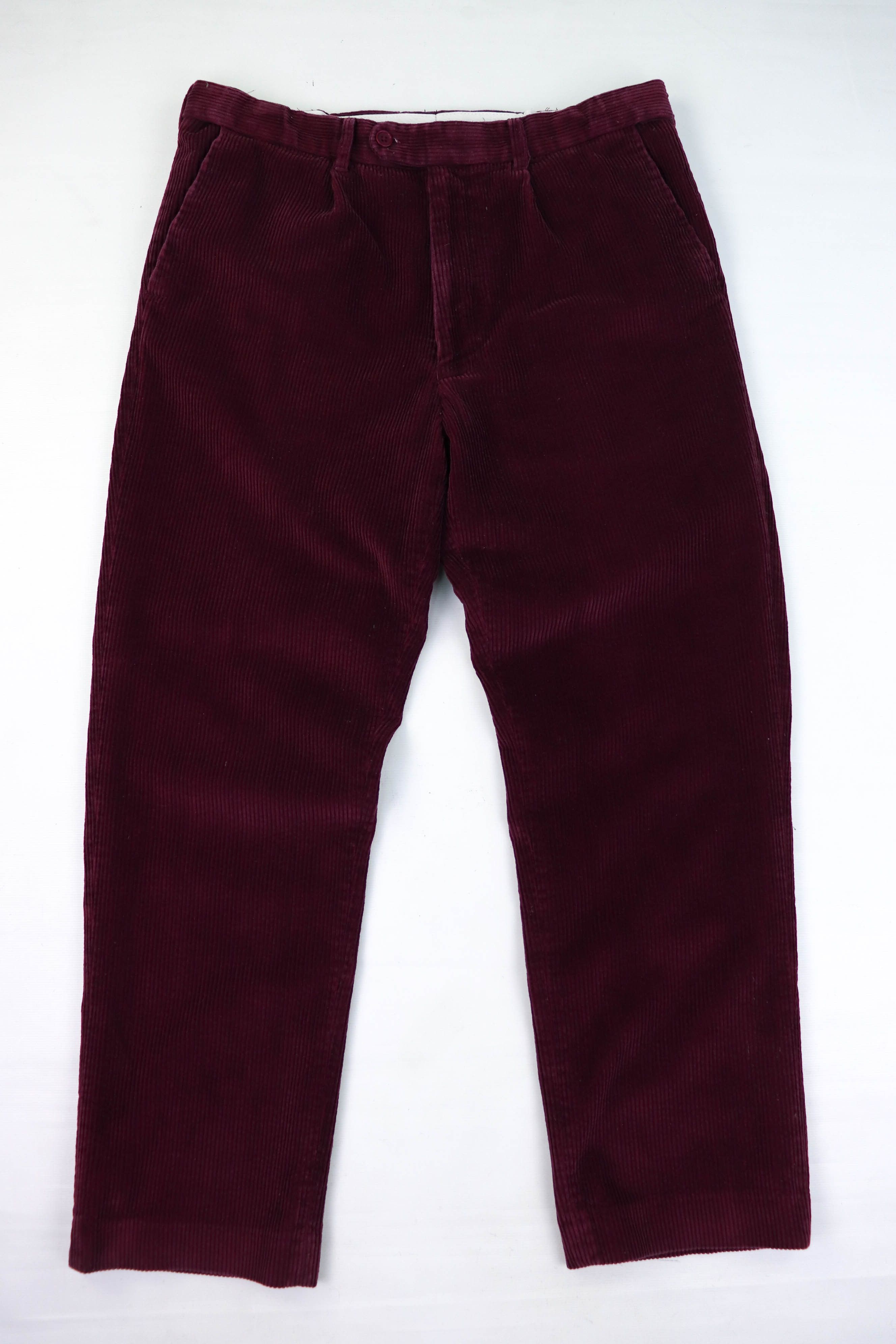 Vintage Peter Christian Gentlemen Outfitters Wine Red Corduroy Pants Size US 32 / EU 48 - 1 Thumbnail