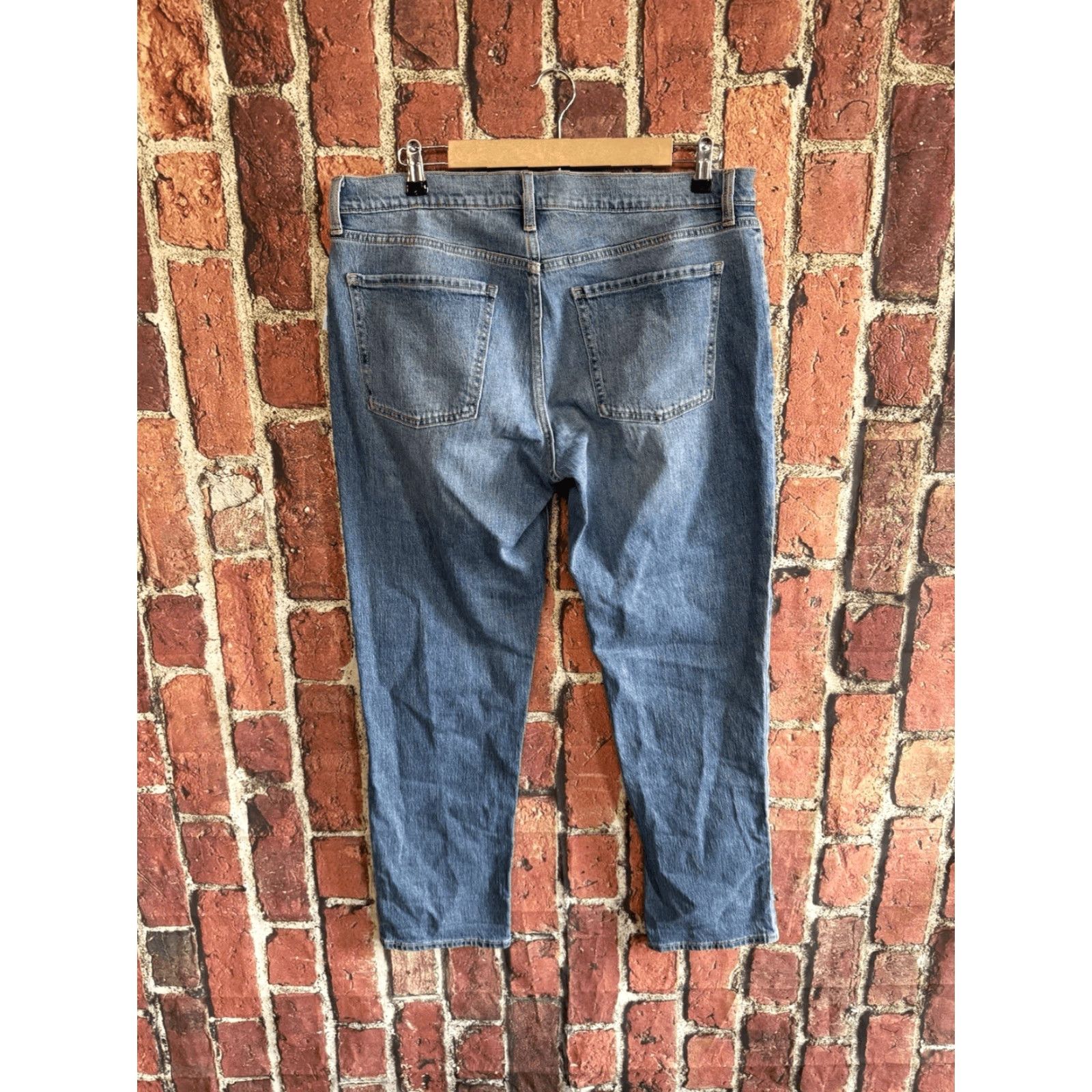 Old Navy VINTAGE Old Navy Womens Blue Denim Straight Leg Mid-Rise Wow Boyfriend Jeans Size 12 NWT Size 24" / US 00 / IT 34 - 2 Thumbnail