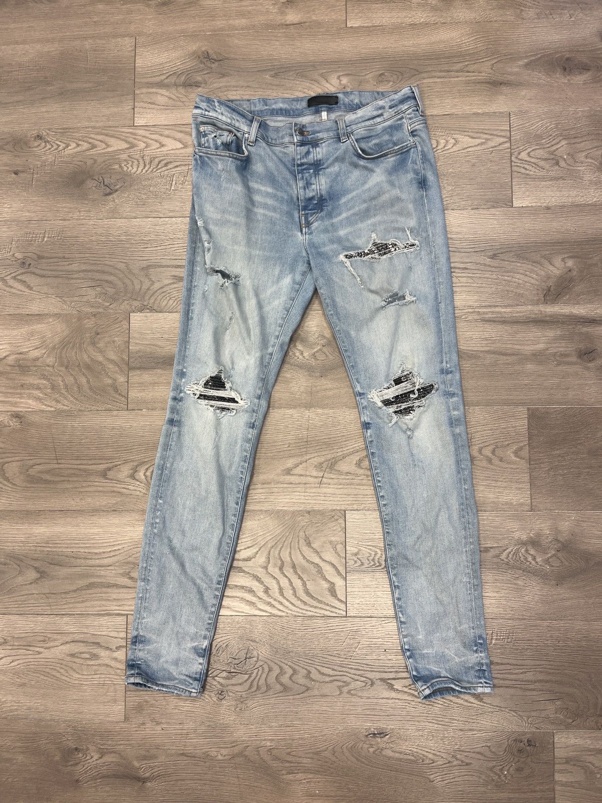Amiri Amiri MX1 Black Bandana Jean 36 Pre-Owned Size US 36 / EU 52 - 1 Thumbnail