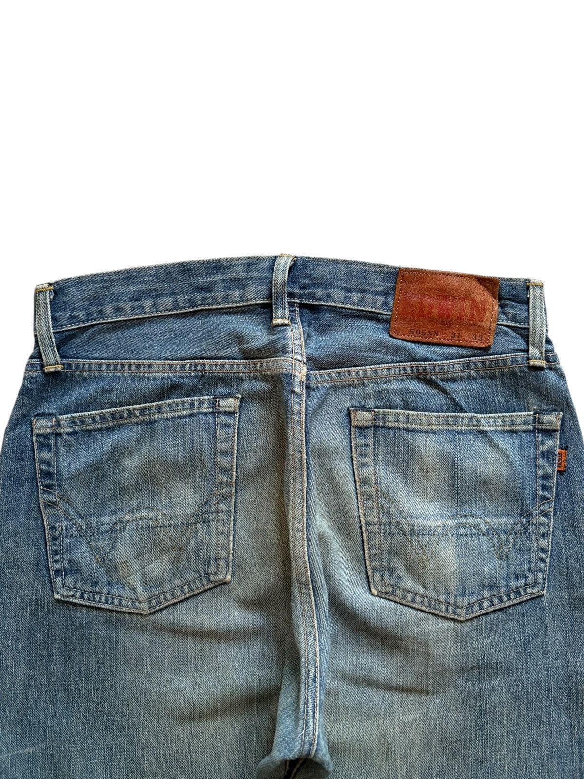 Edwin Vintage Japanese Edwin 505xx Selvedge Mud Wash Baggy Jeans Size US 32 / EU 48 - 9 Thumbnail