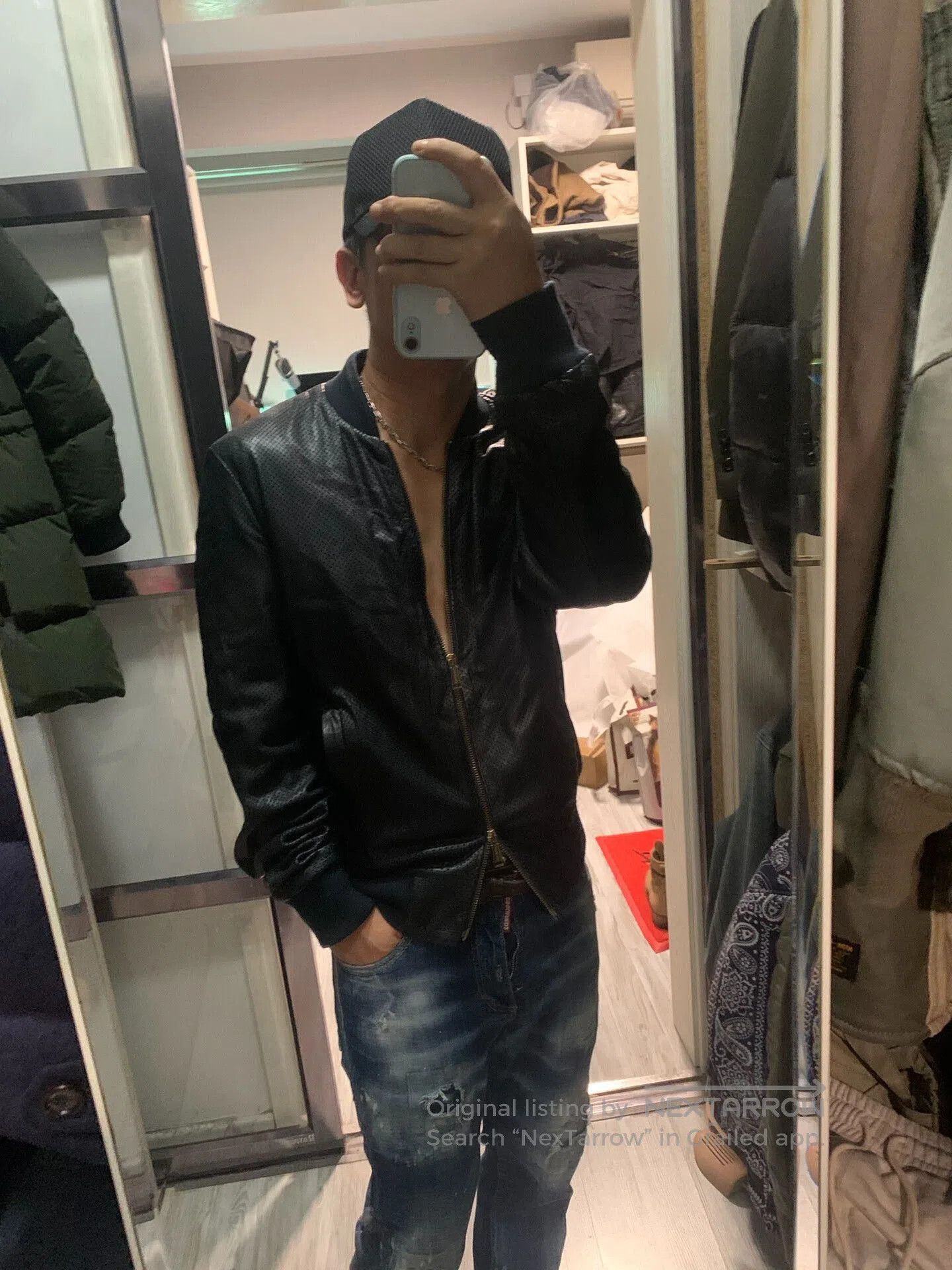 Dsquared2 stylish dsquared2 leather bomber jacket. Size US M / EU 48-50 / 2 - 6 Thumbnail