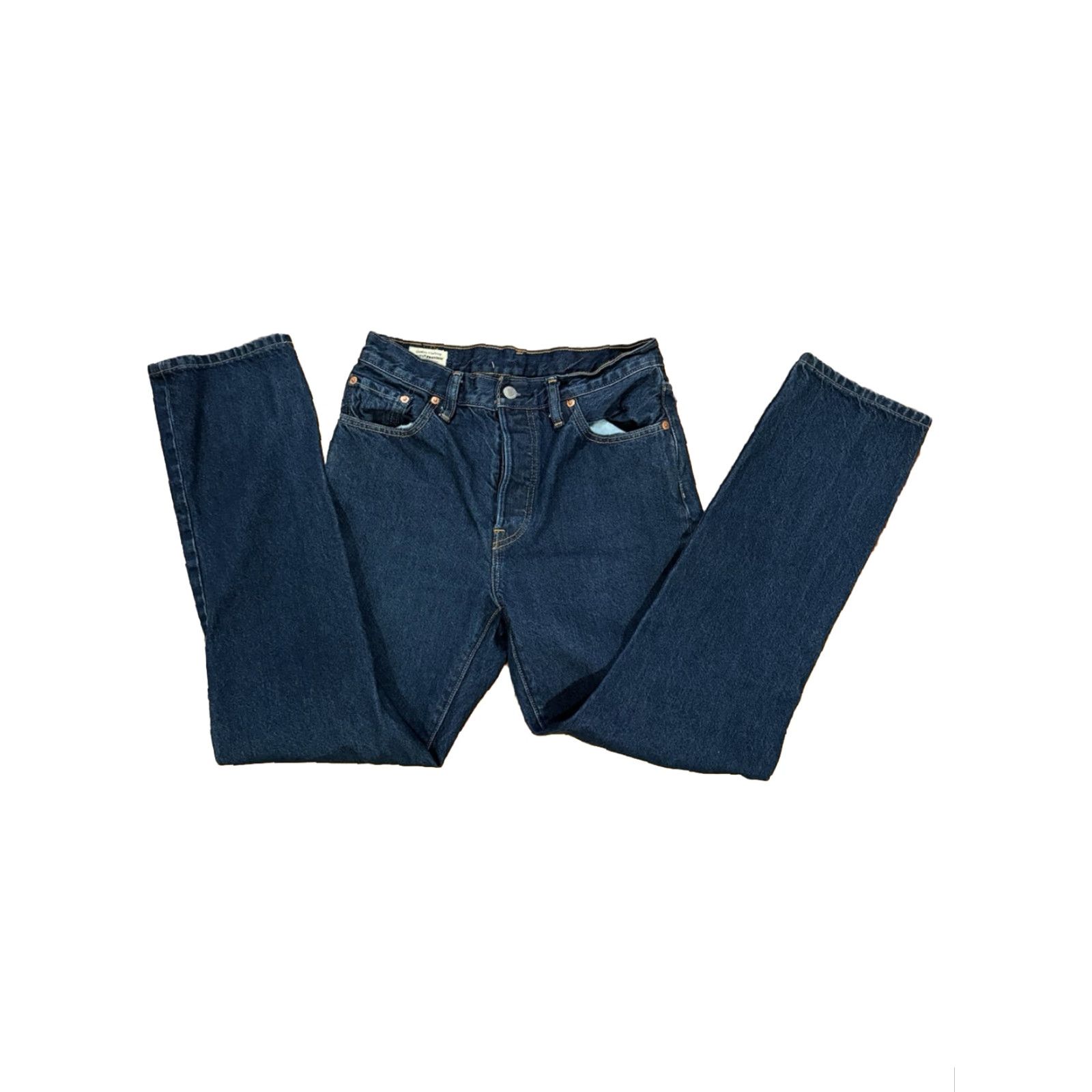 Levi's VINTAGE Levi's 501 Jeans Red Tag Size 28 x 30 Men's Denim Straight 501 Series Retro Cotton Blue Regular Size US 28 / EU 44 - 6 Thumbnail