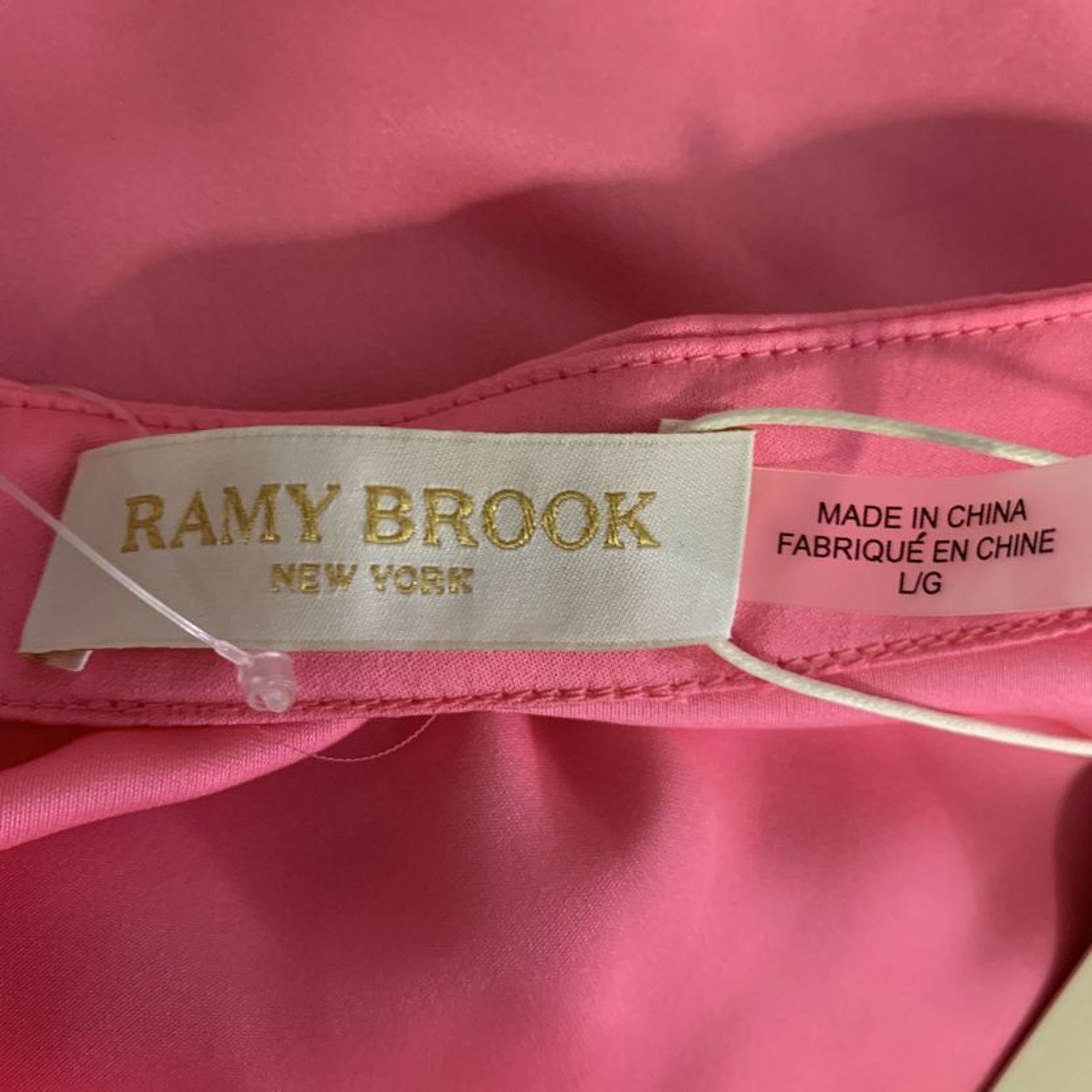 Ramy Brook RAMY BROOK Size L Pink Neon Polyester Tube top Casual Top Size L / US 10 / IT 46 - 4 Thumbnail