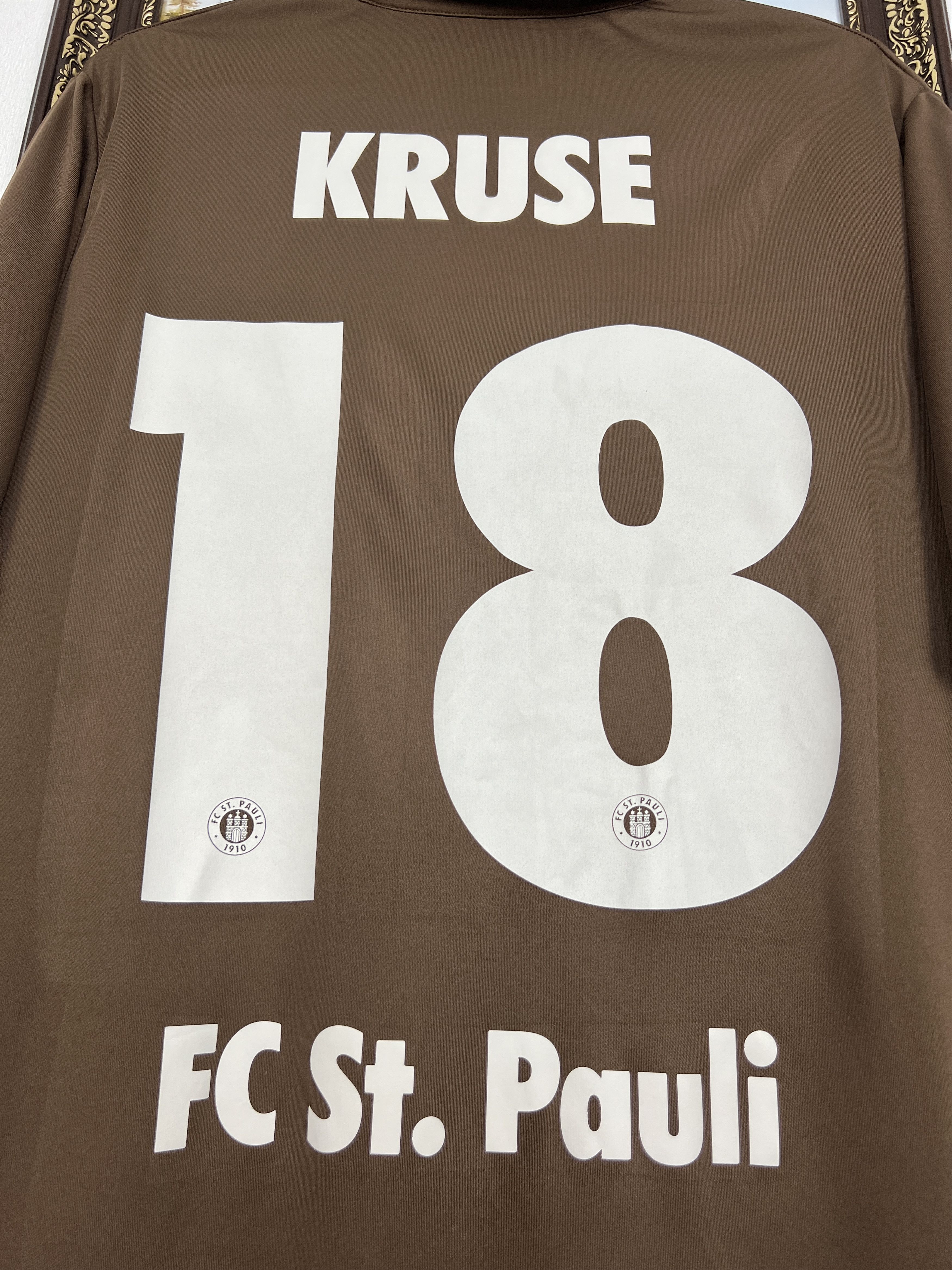 Vintage St Pauli Home football shirt 2009 Soccer #18 Kruse Jersey Size US L / EU 52-54 / 3 - 2 Thumbnail