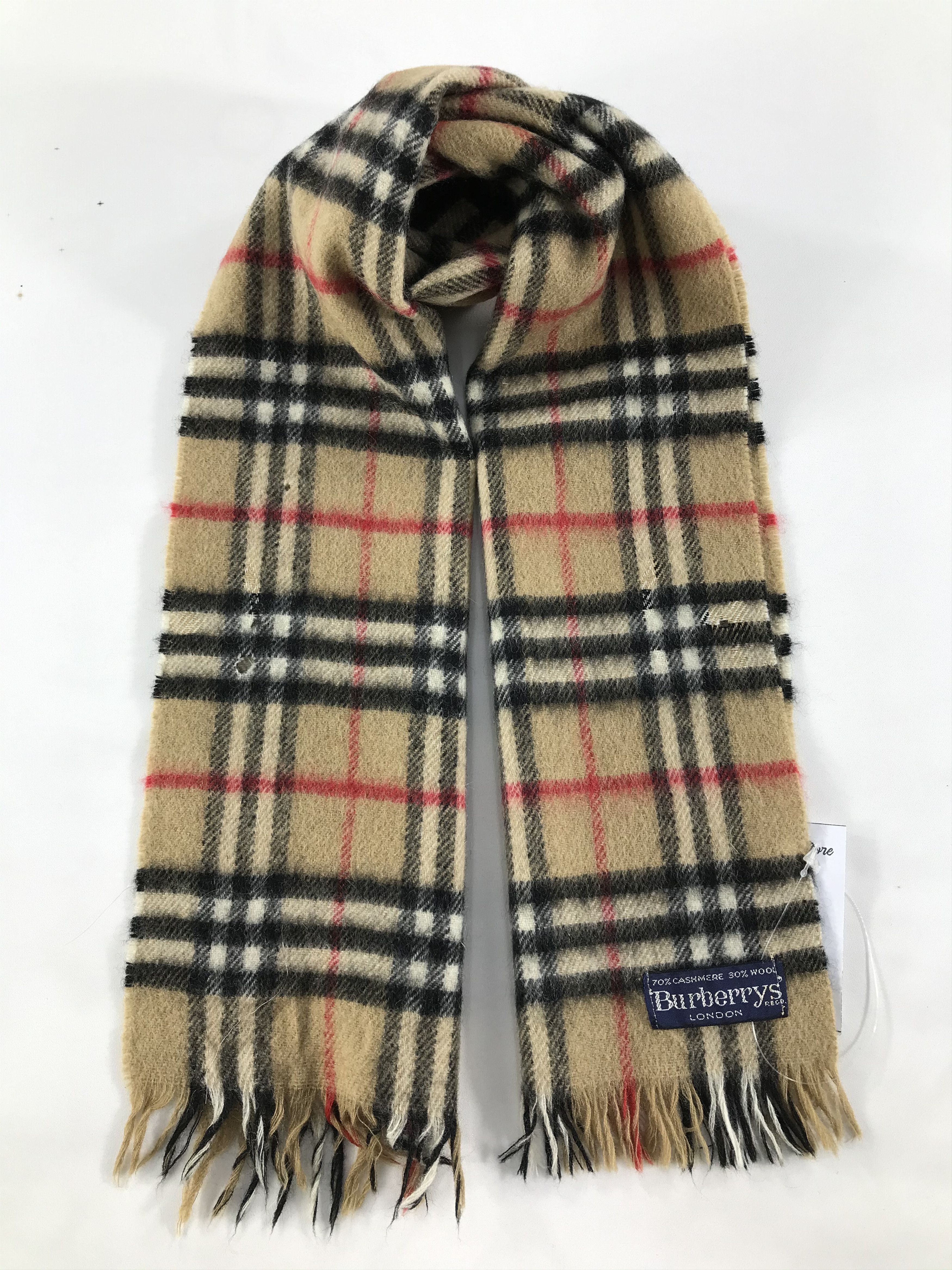 Burberry Vintage Burberry Scarf/Muffler/Neckwear MF975 Size ONE SIZE - 1 Thumbnail