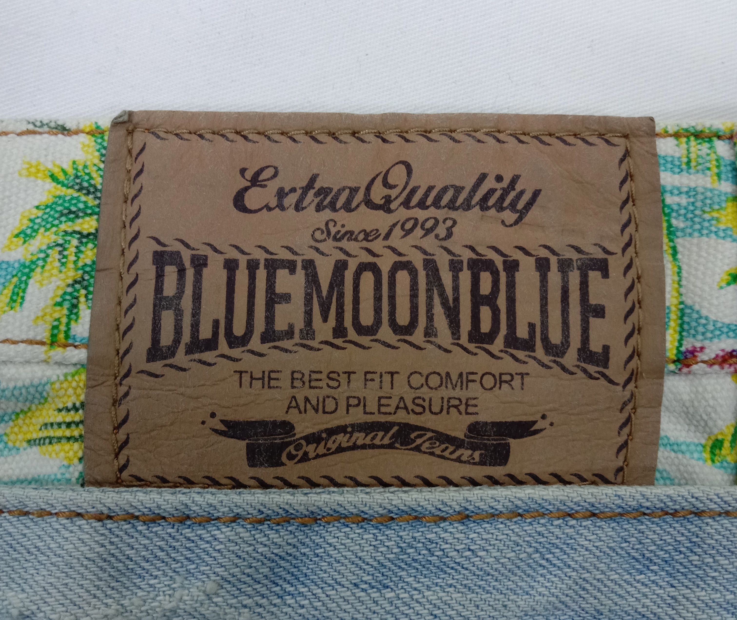 Japanese Brand Vintage Japanese Blue Moon Blue Double Waist Denim Size 27" / US 4 / IT 40 - 11 Thumbnail