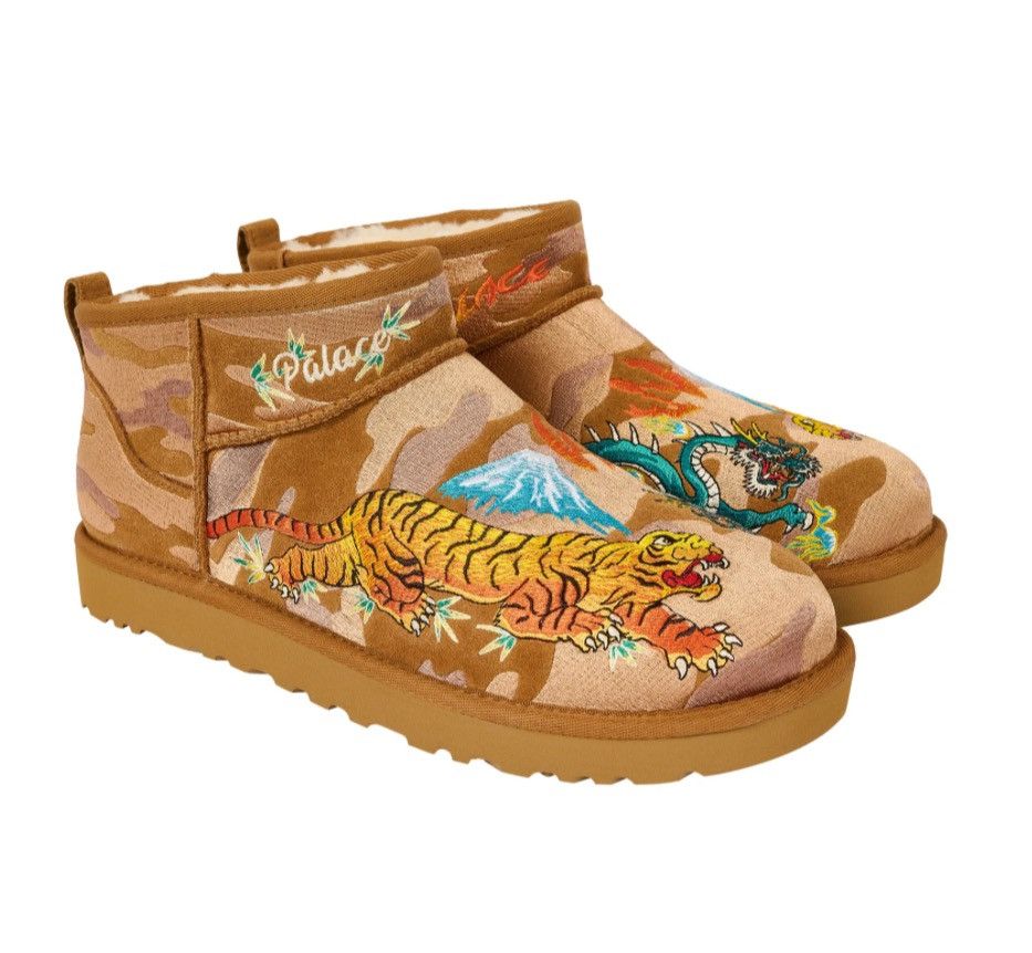 Palace × Ugg Palace Ugg Ultra Mini Boot Chestnut Tan Camo Size US 10 / EU 43 - 1 Thumbnail