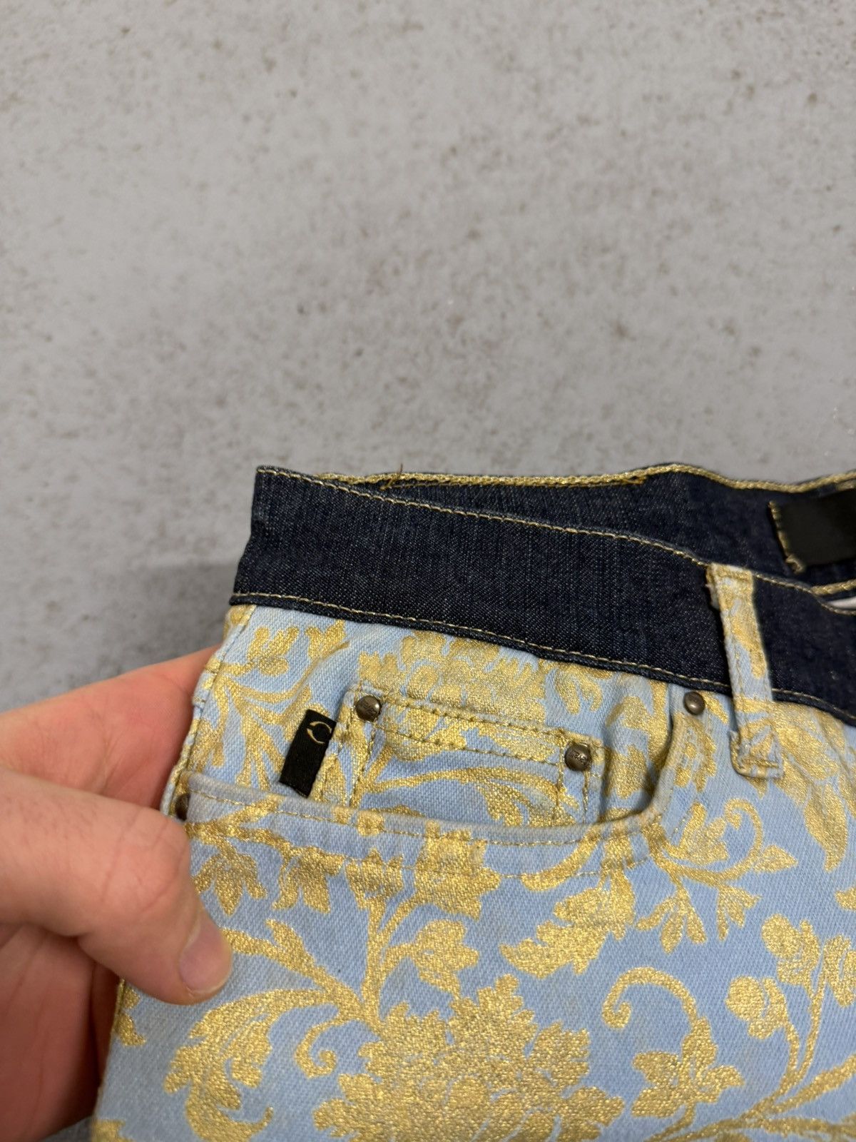 Just Cavalli Vintage Just Cavalli Overprinted Jeans Size 31" - 6 Thumbnail