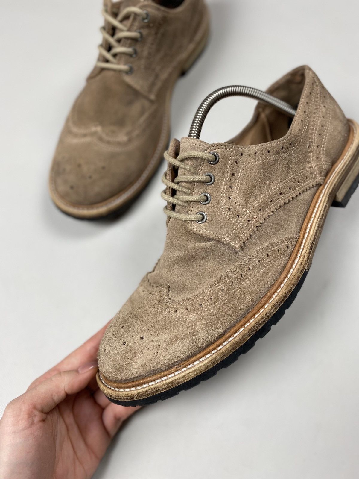 Allsaints Allsaints men’s suede brogue shoes size 43 / US 10 Size US 10 / EU 43 - 9 Thumbnail