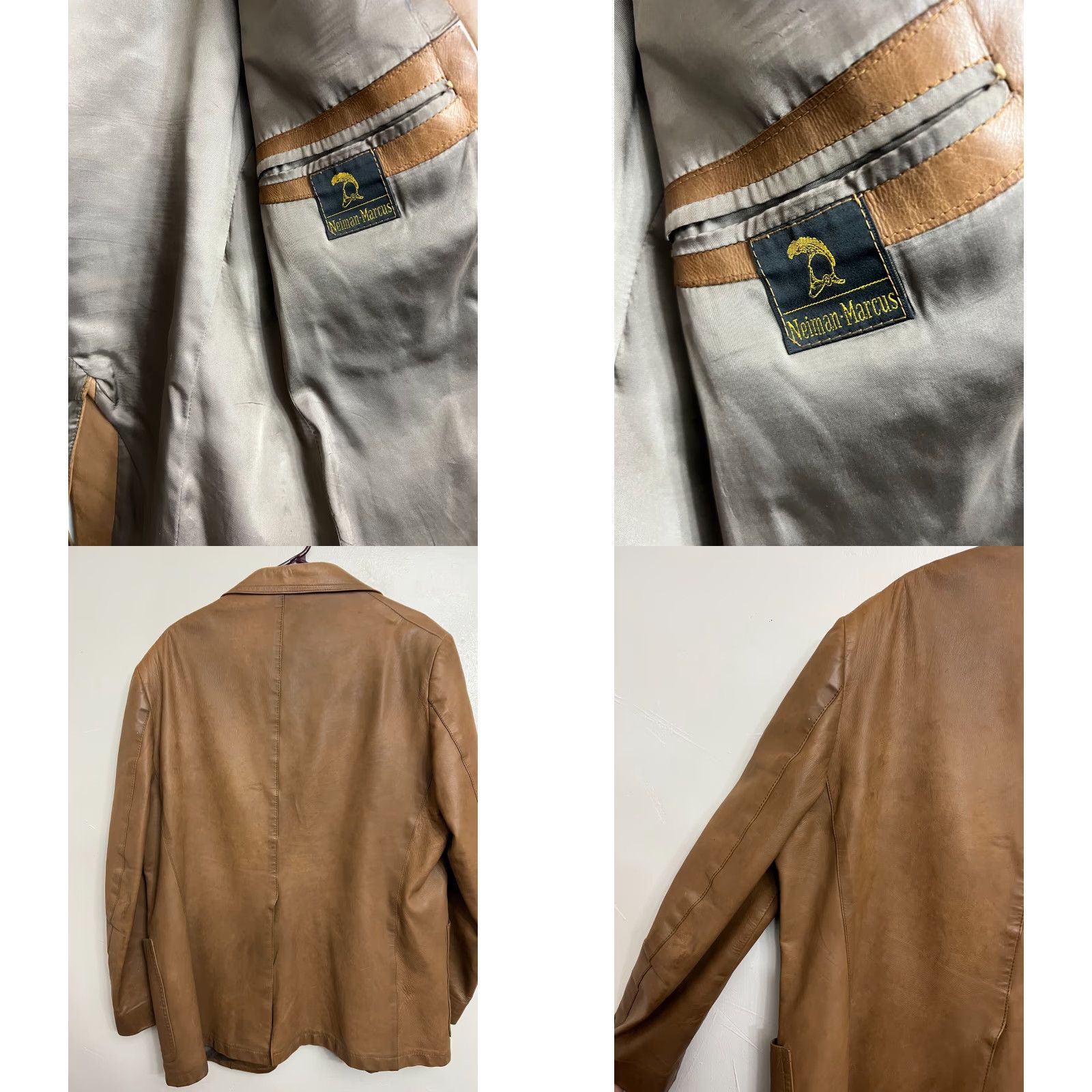 Neiman Marcus VINTAGE Neiman Marcus Leather Jacket Mens Brown 1970s M Leather Casual Classic Size US M / EU 48-50 / 2 - 8 Thumbnail