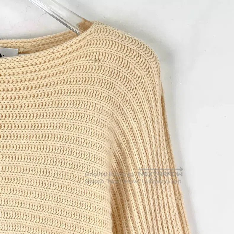Dior Dior Beige cashmere irregular round-neck long-sleeved knit Size L / US 10 / IT 46 - 3 Thumbnail