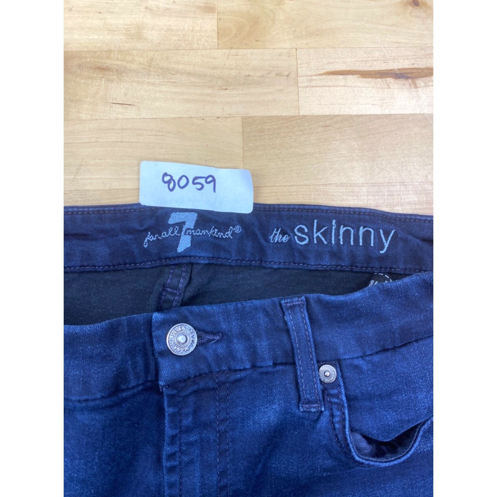 7 For All Mankind 7 for all Mankind Jeans Skinny Womens 31 Blue Casual Ankle Stretch #8059 Size 24" / US 00 / IT 34 - 4 Thumbnail