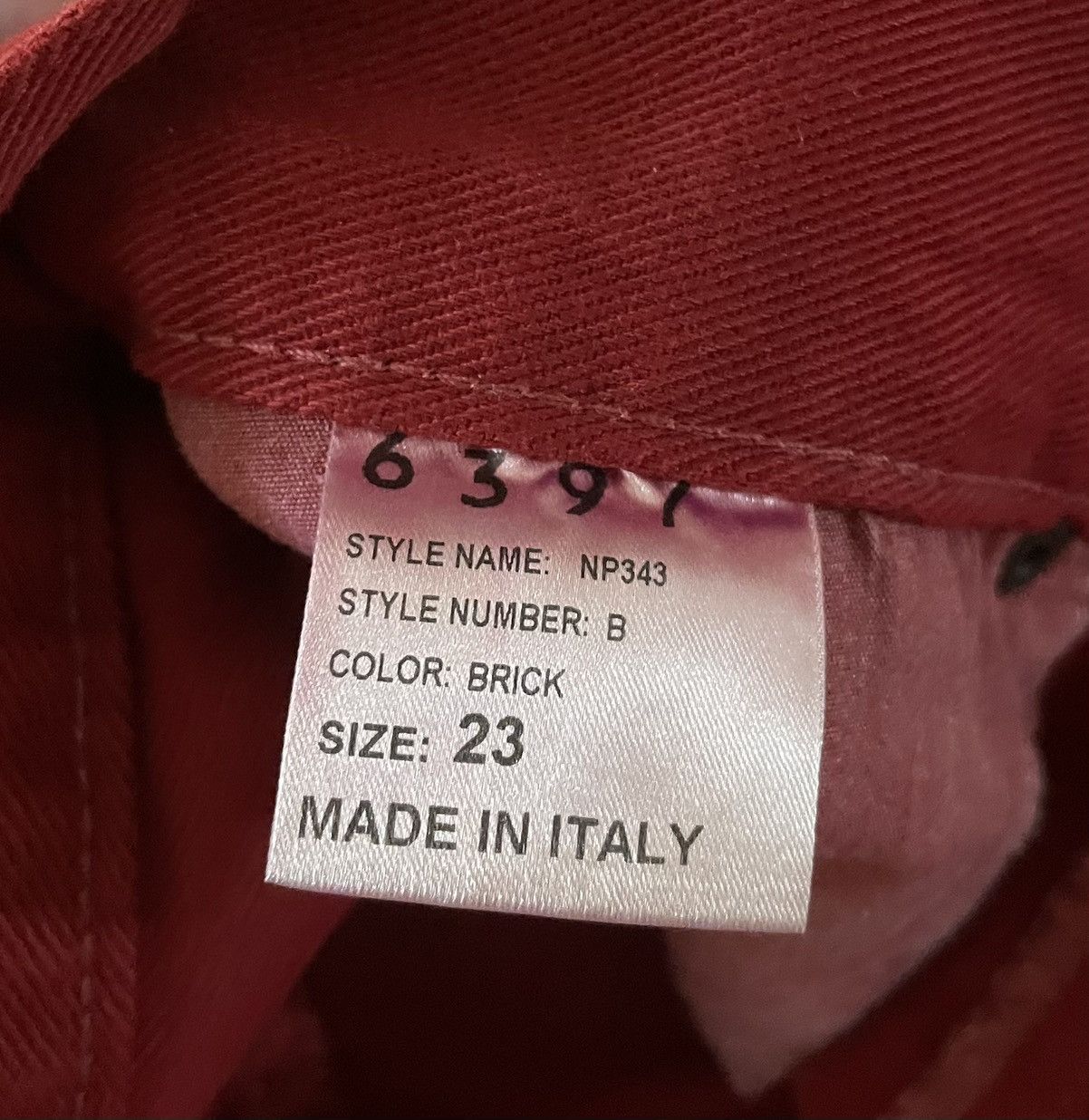 6397 Roomy Jean in Brick - NEW Size 23" - 3 Thumbnail