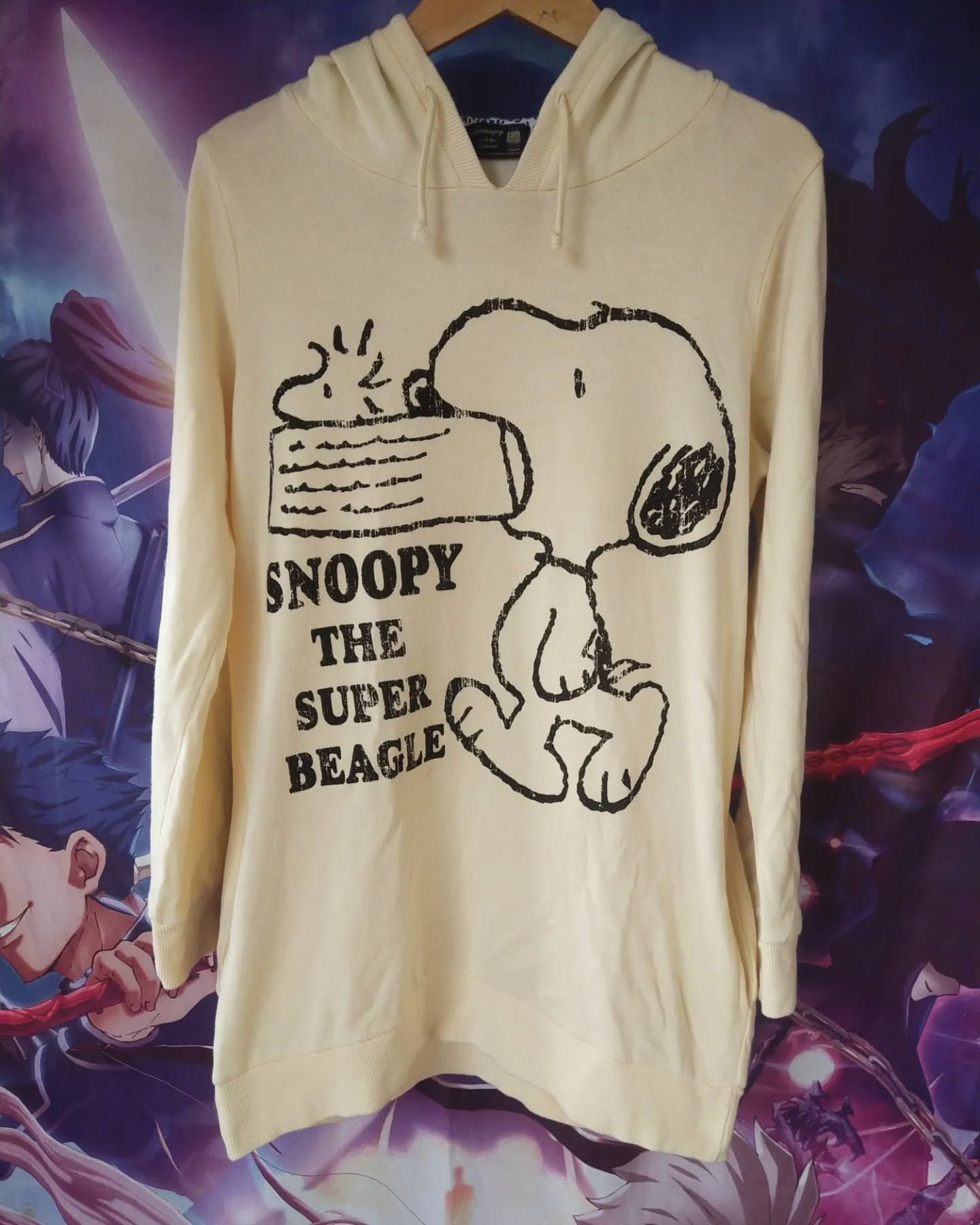 Peanuts Snoopy The Super Beagle Peanuts Yellow Hoodie Size L / US 10 / IT 46 - 1 Thumbnail