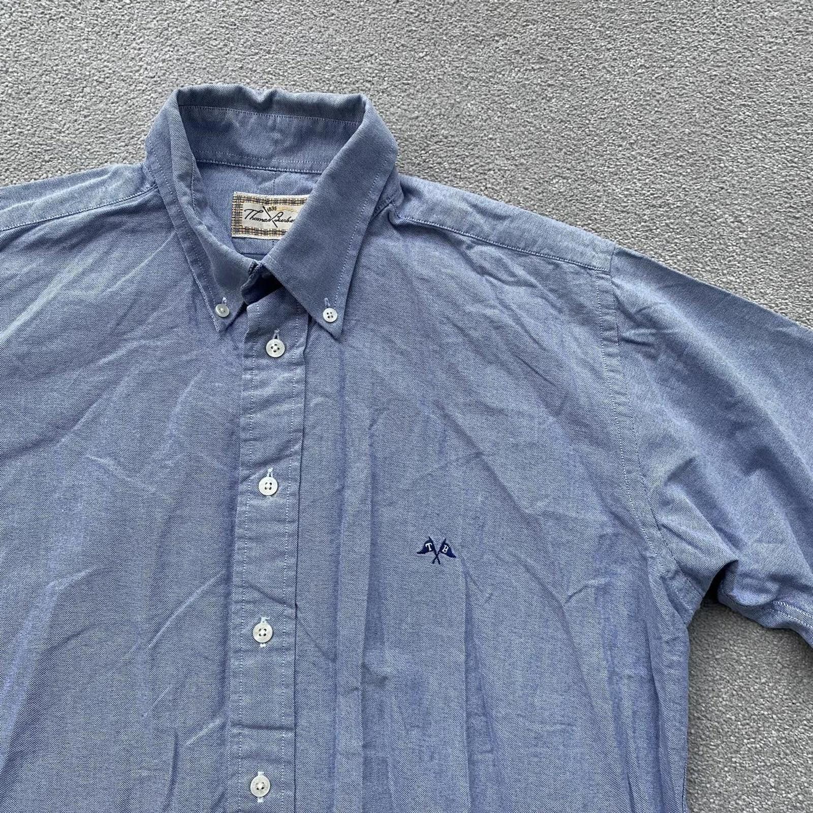 Burberry Thomas Burberry Vintage Short Sleeve Button Up Shirt Size US M / EU 48-50 / 2 - 2 Thumbnail
