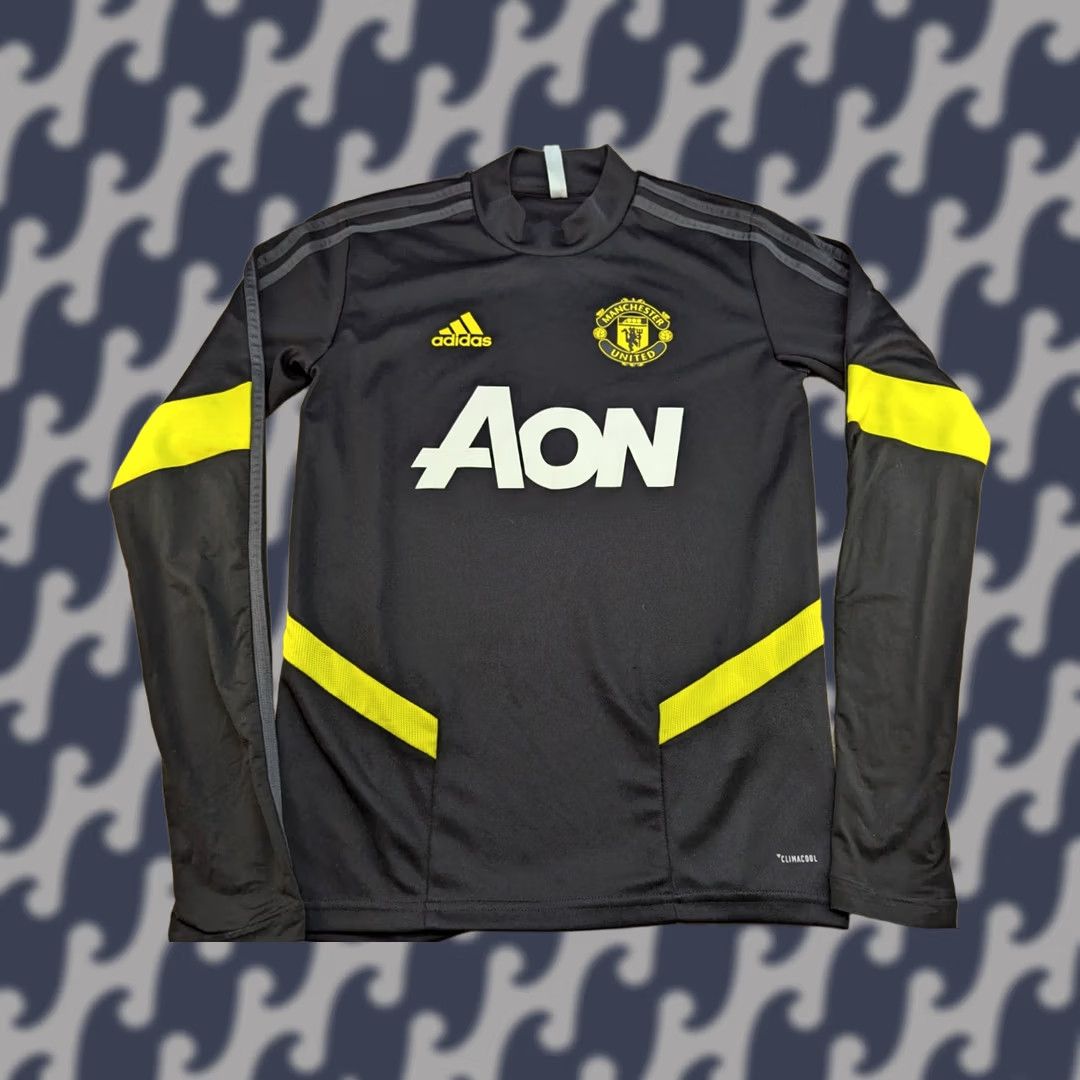 Nike Nike Manchester United 2019-2020 Mens Football Training Top XS Adult Long Sleeve Black Polyester Moisture Wicking Jersey Sports Mens Size US XS / EU 42 / 0 - 1 Thumbnail