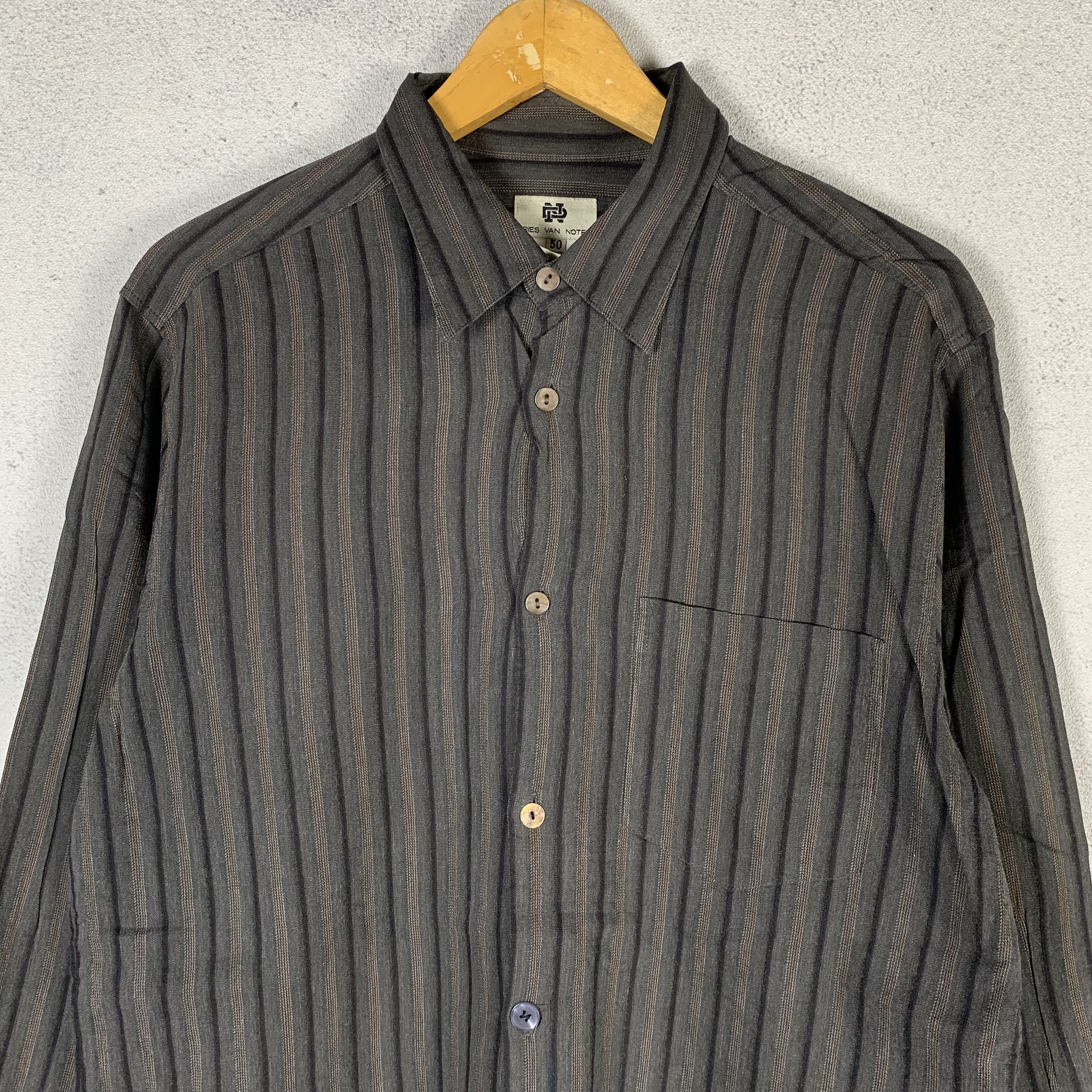 Dries Van Noten Dries Van Noten Striped Shirt Size US M / EU 48-50 / 2 - 3 Thumbnail