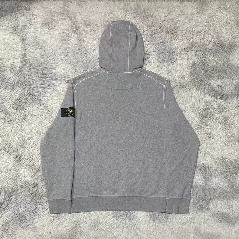 Stone Island Stone Island Hooded Sweatshirt Hoodie Grey L Size Size US L / EU 52-54 / 3 - 2 Thumbnail