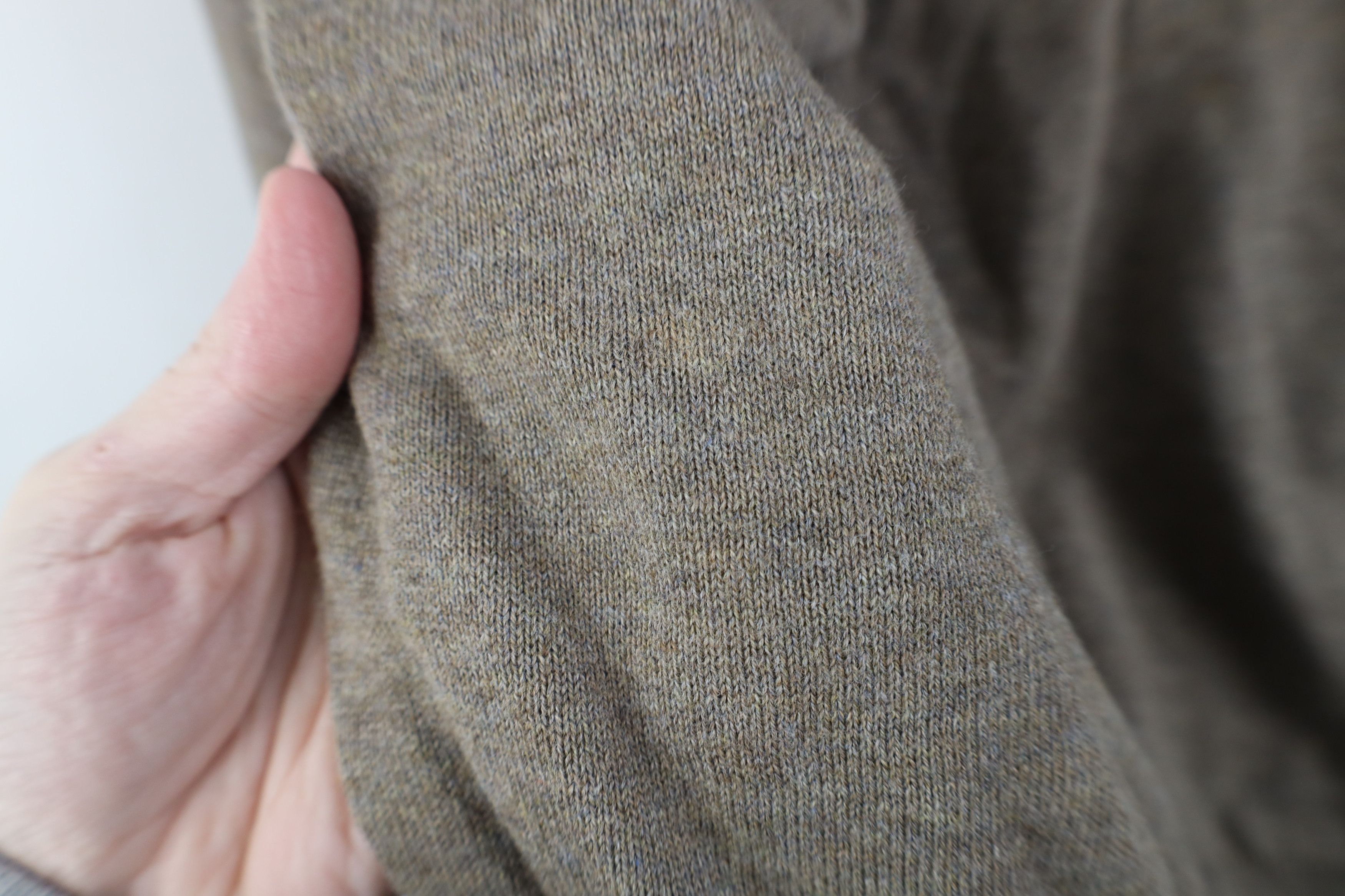 Vintage Vintage 90s Streetwear Blank Cotton Knit Mock Neck Sweater Size US L / EU 52-54 / 3 - 4 Thumbnail