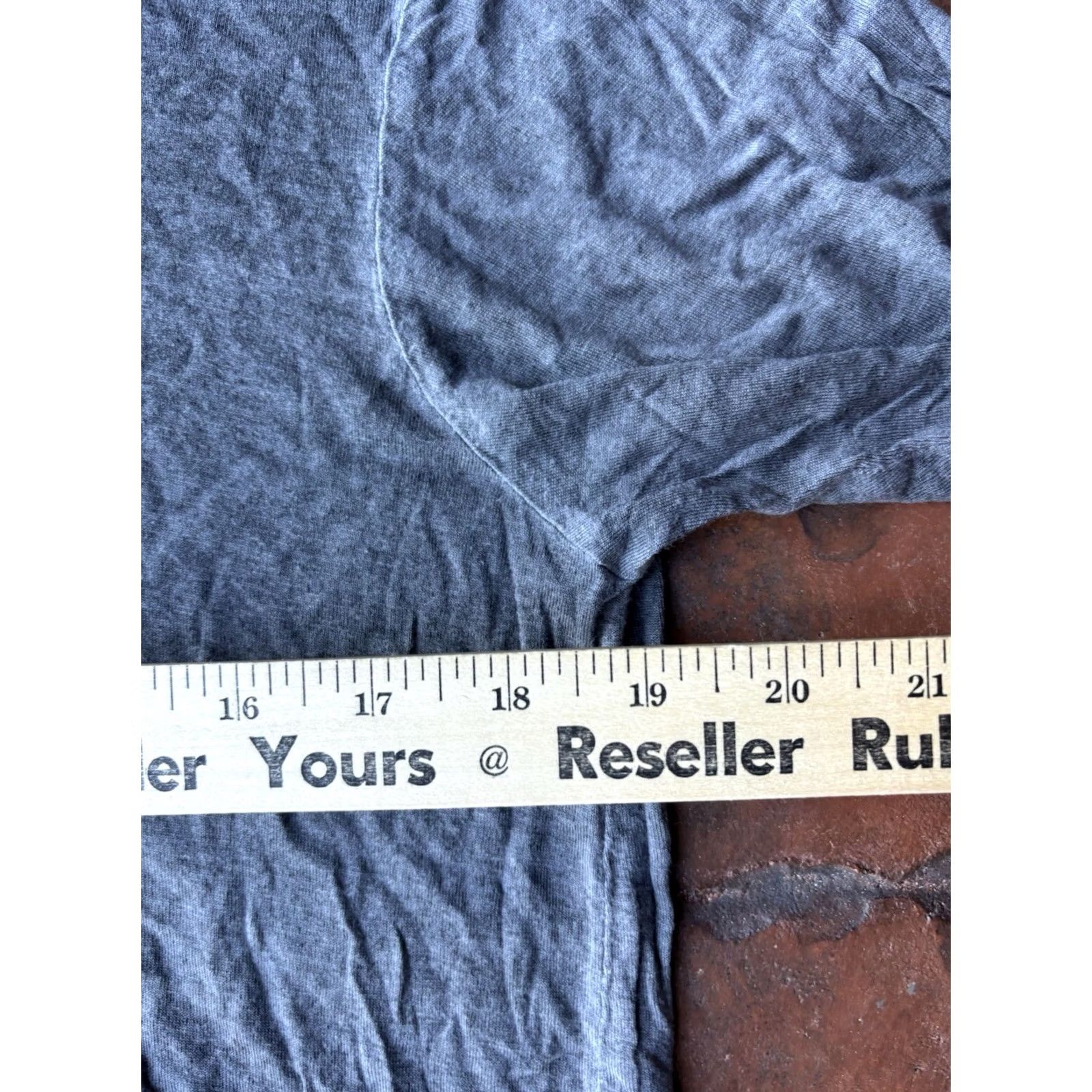 Vintage VINTAGE Raquel Allegra T-Shirt Women's S Gray Distressed Short Sleeve Round Neck Pullover Casual Basic Designer All Seasons Size S / US 4 / IT 40 - 6 Thumbnail