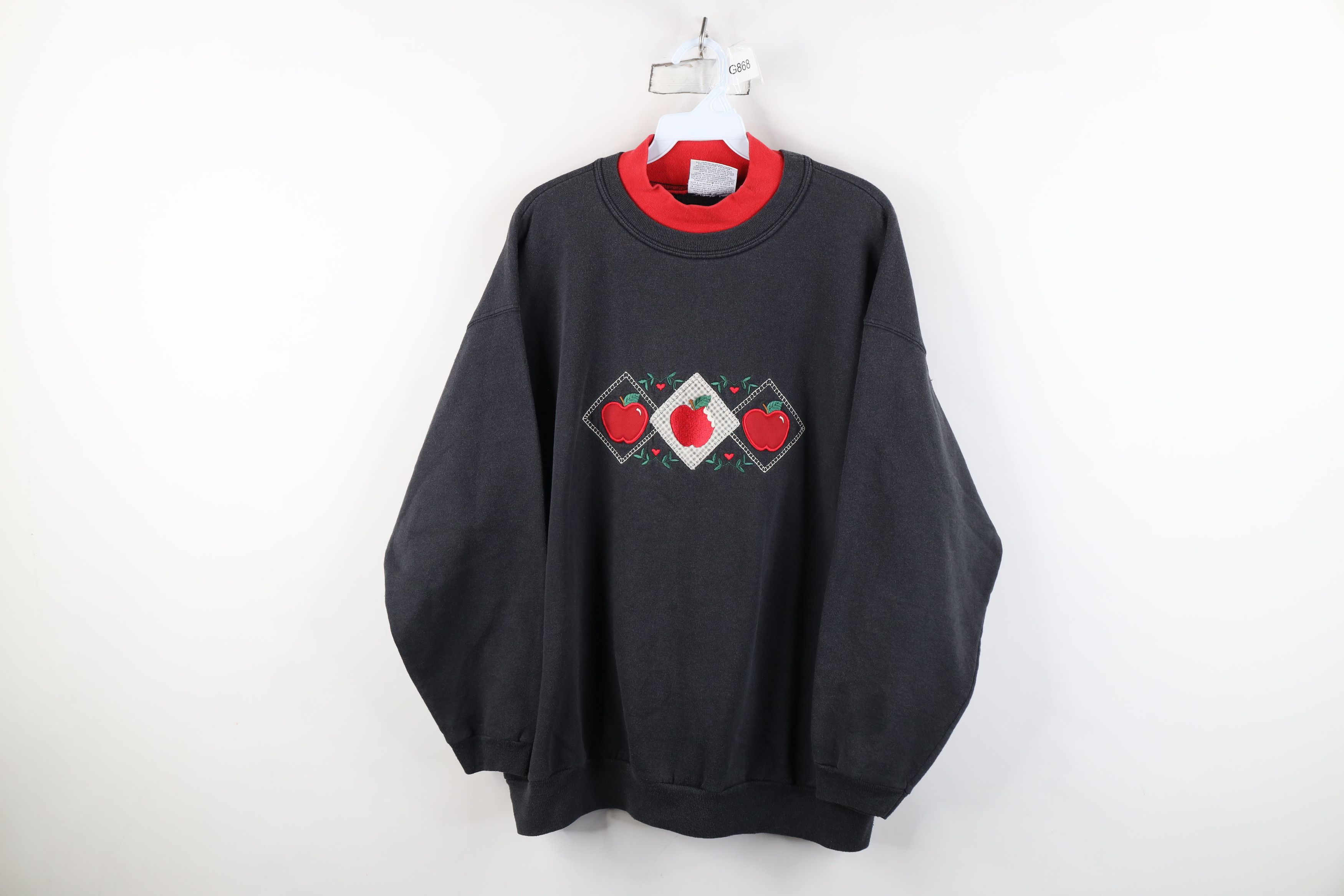 Vintage Vintage 90s Streetwear Farmhouse Heart Apple Sweatshirt USA Size XXL / US 16-18 / IT 52-54 - 1 Thumbnail