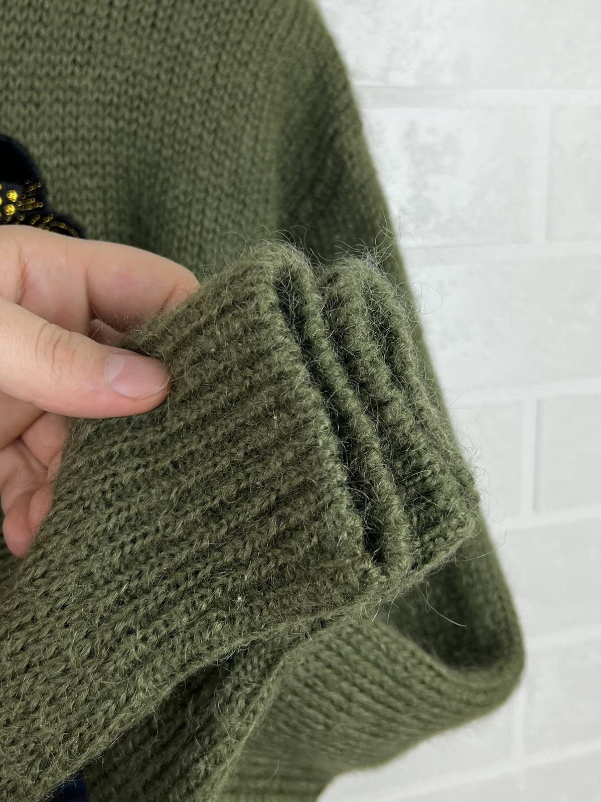 Louis Vuitton LOUIS VUITTON Sweater Turtleneck Mohair Knit Lady Big Logo Size L / US 10 / IT 46 - 14 Thumbnail
