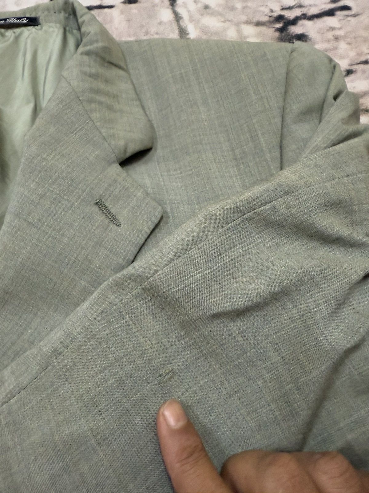 Giorgio Armani Giorgio Armani Le Collezioni Linen Balzers Size 42S - 13 Thumbnail