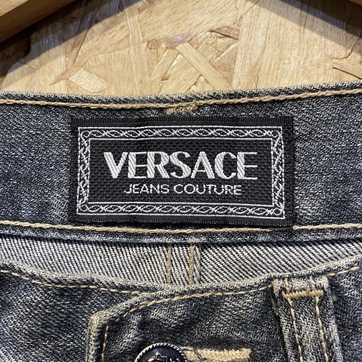 Versace Jeans Couture Vintage Versace Jeans Couture Black Denim Jeans Size US 30 / EU 46 - 14 Thumbnail