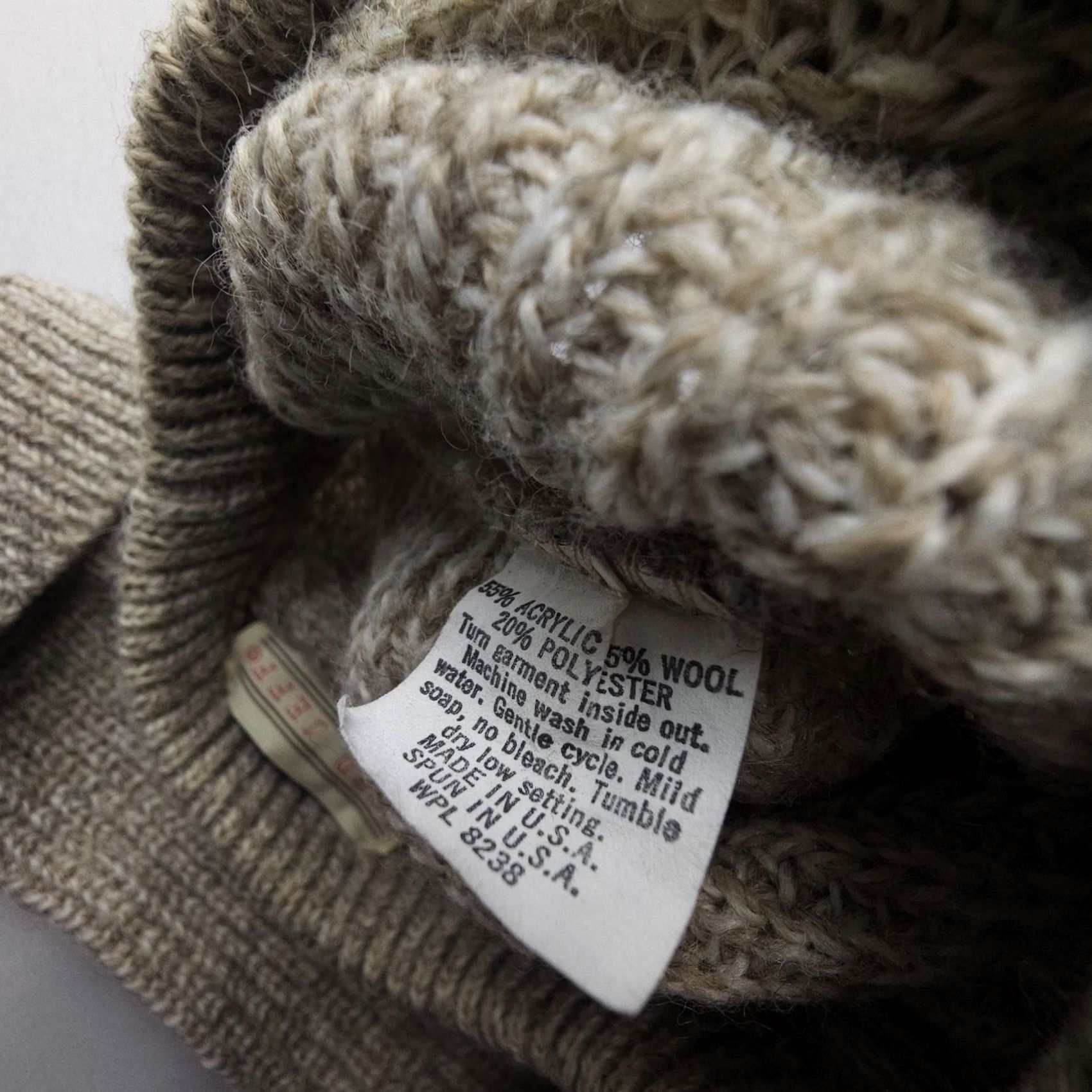 Vintage VINTAGE Lord Jeff Sweater Mens L Beige Wool Blend Pullover 80s 90s USA Made Knits Shirt Pullover Mens Size US L / EU 52-54 / 3 - 4 Thumbnail