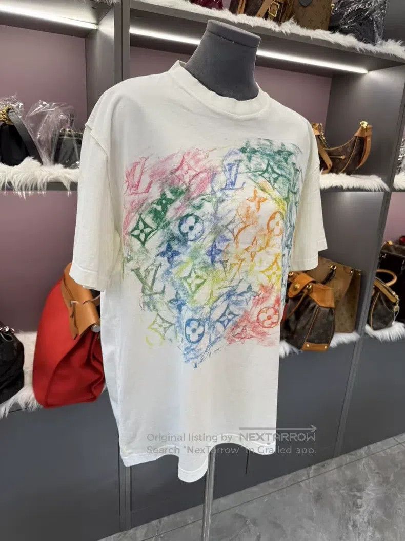Louis Vuitton Louis Vuitton Crayon watercolor three-flower logo half-sle Size US L / EU 52-54 / 3 - 4 Thumbnail