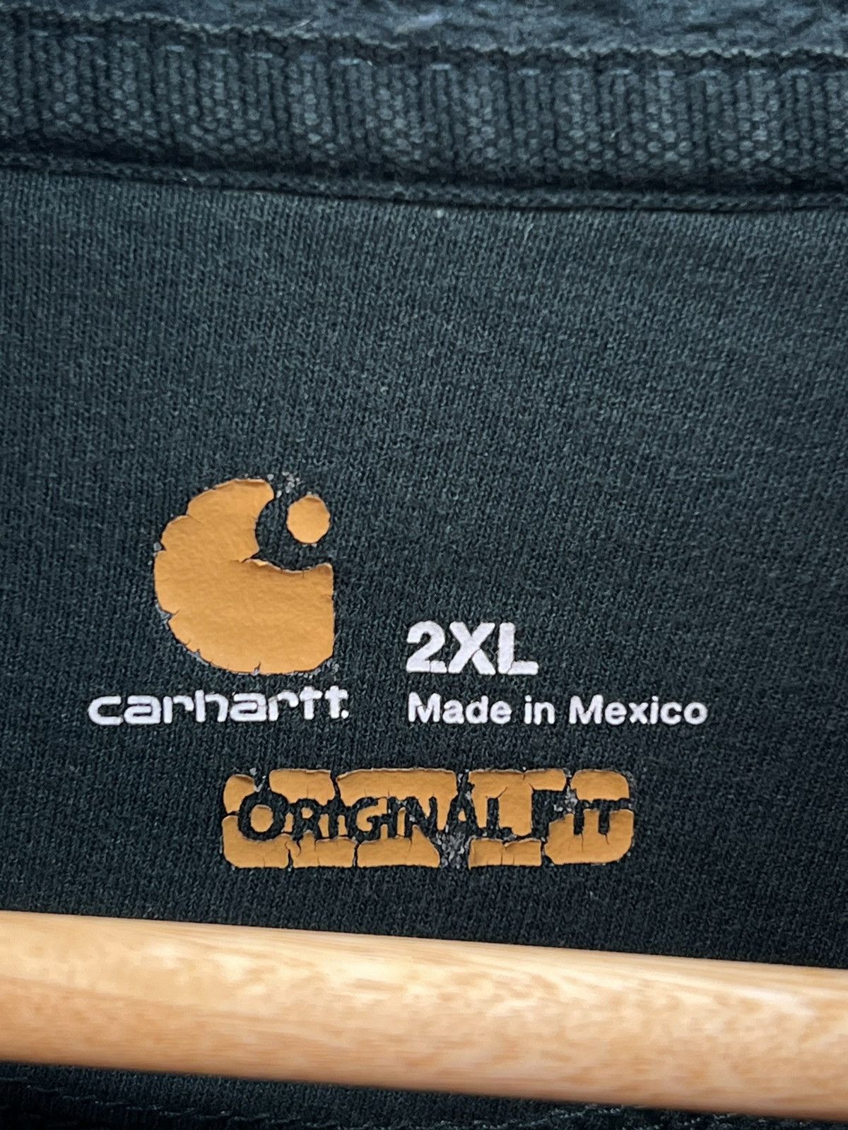 Carhartt Carhartt Original Fit Hoodie Size 2XL Faded Black K121 365 Size US XXL / EU 58 / 5 - 3 Thumbnail