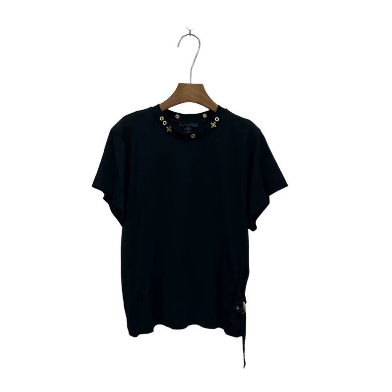 Louis Vuitton Louis Vuitton Black neckline gold presbyopic short sleeve Size US M / EU 48-50 / 2 - 2 Thumbnail
